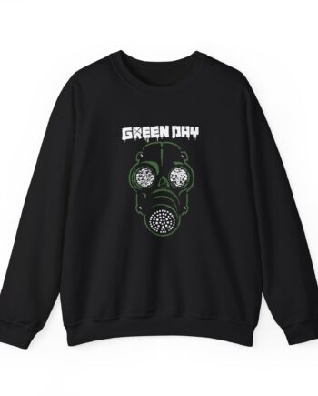 Green Day Gas Mask Long Unisex Heavy Blend™ Crewneck Sweatshirt