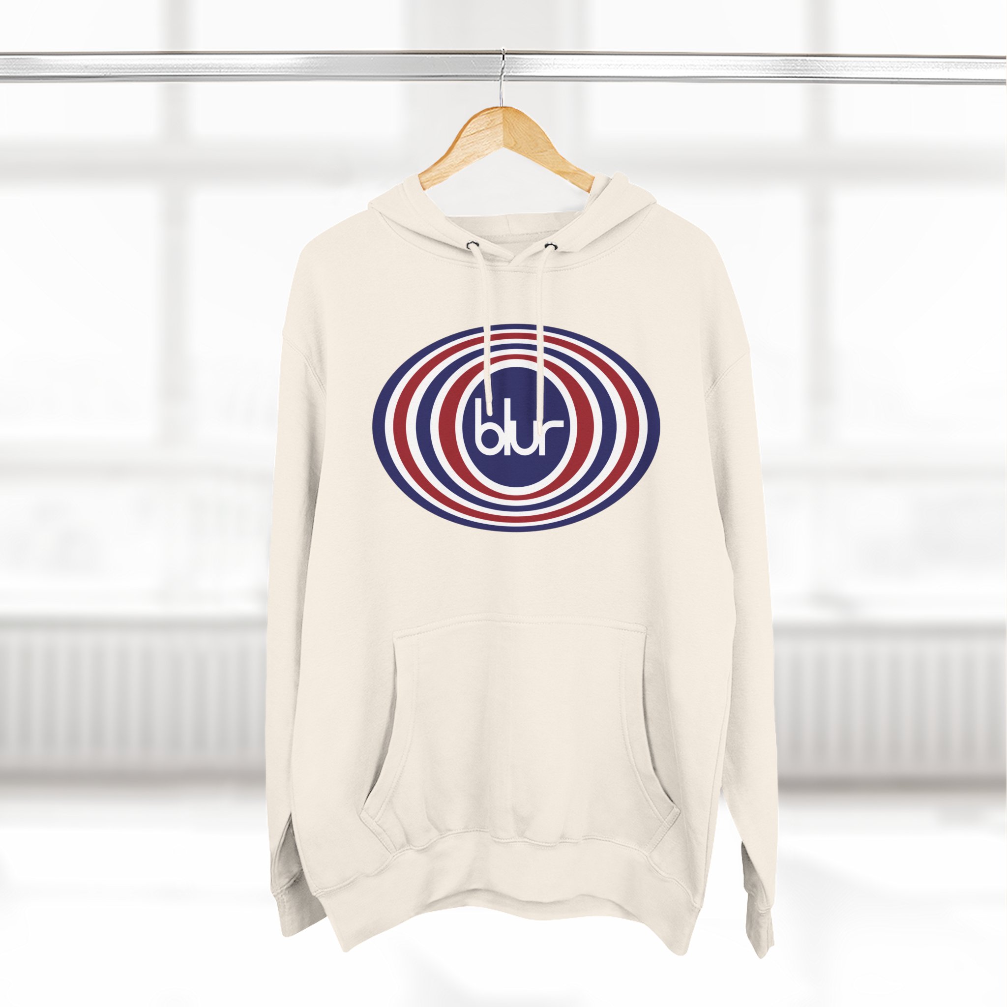 Blur Three-Panel Fleece Hoodie