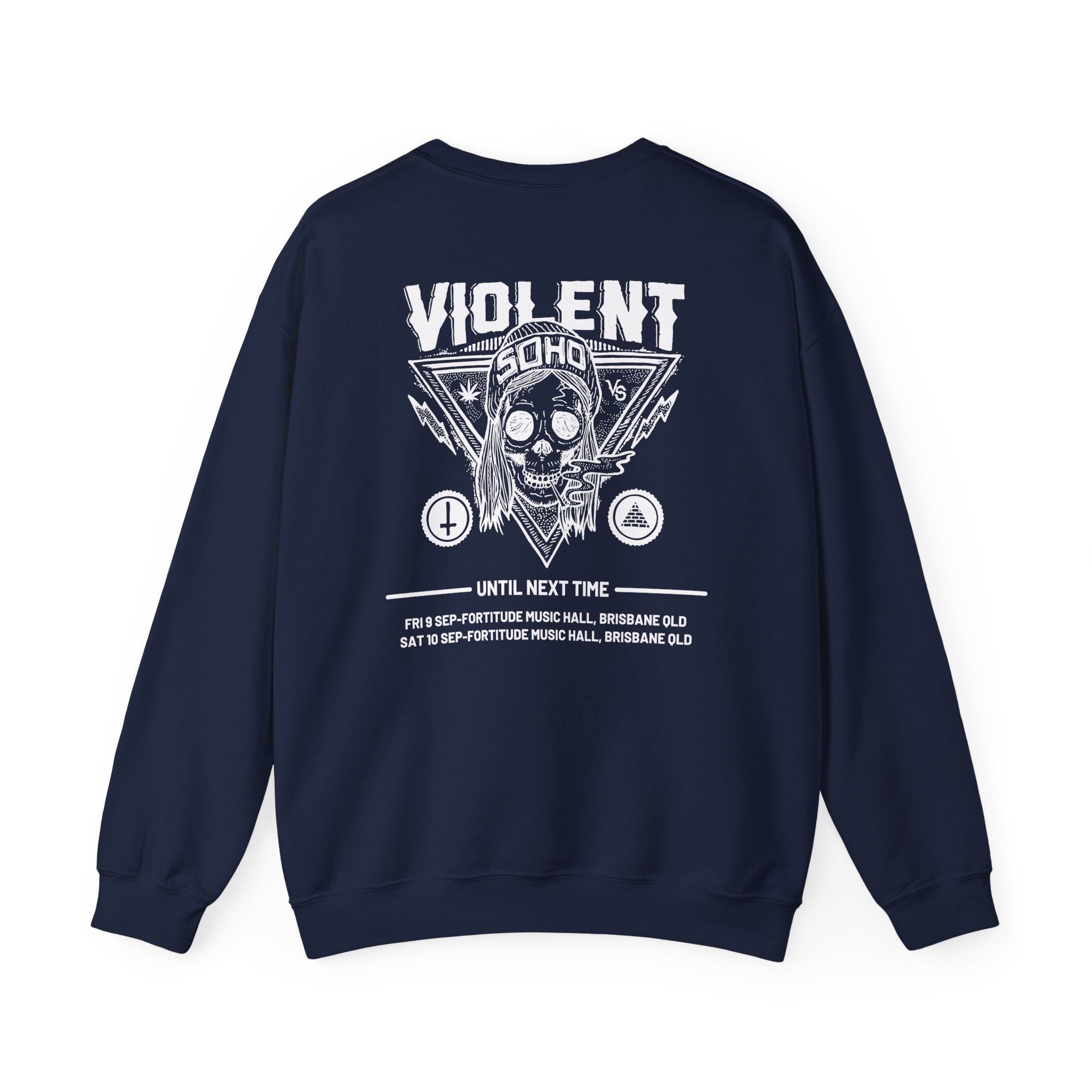 Violent Soho Until Next Time Blazin' Skull Unisex Heavy Blendâ„¢ Crewneck Sweatshirt