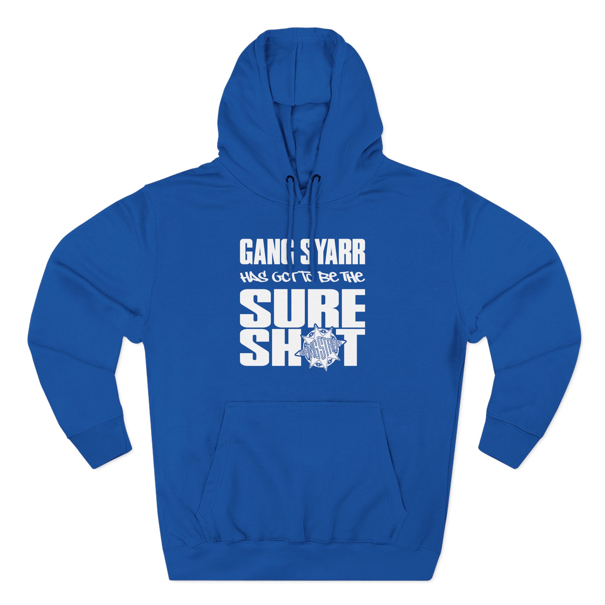 Gang Starr Has Got to Be Sure Shot Three-Panel Fleece Hoodie