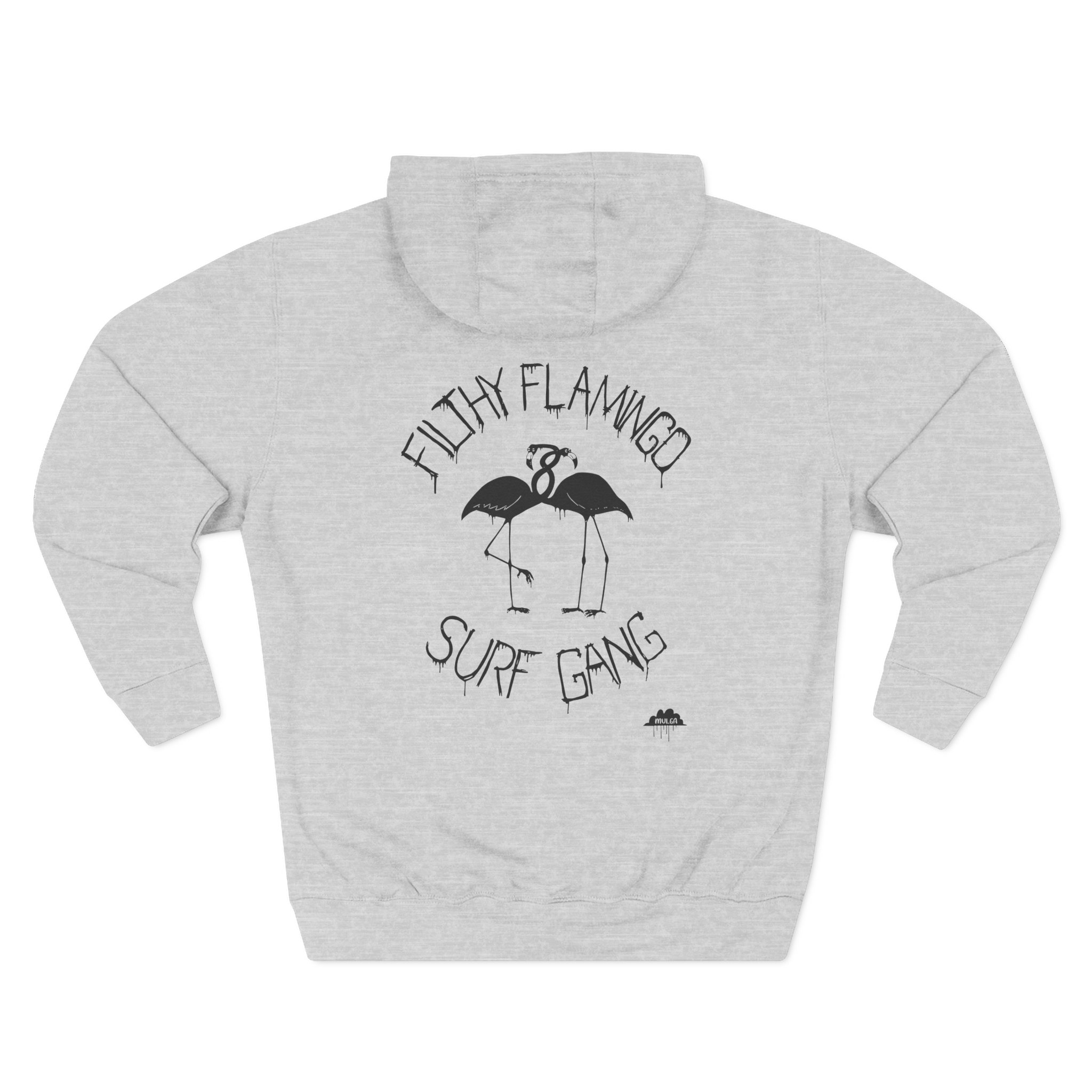 Surf Gang Filthy Flamingo Three-Panel Fleece Hoodie