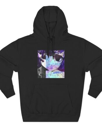 Sewerslvt Skitzofrenia Simulation Album Cover Three-Panel Fleece Hoodie