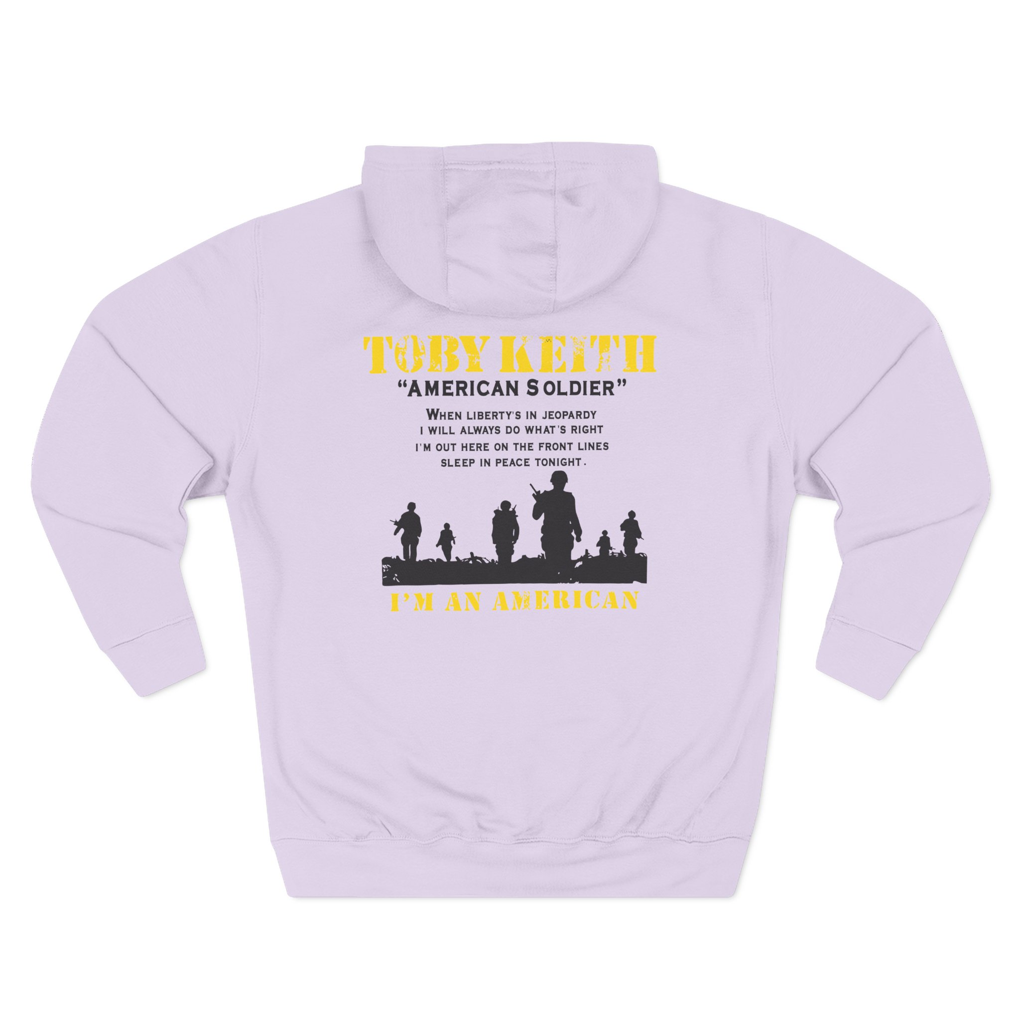 Toby Keith American Soldier Helicopter Three-Panel Fleece Hoodie