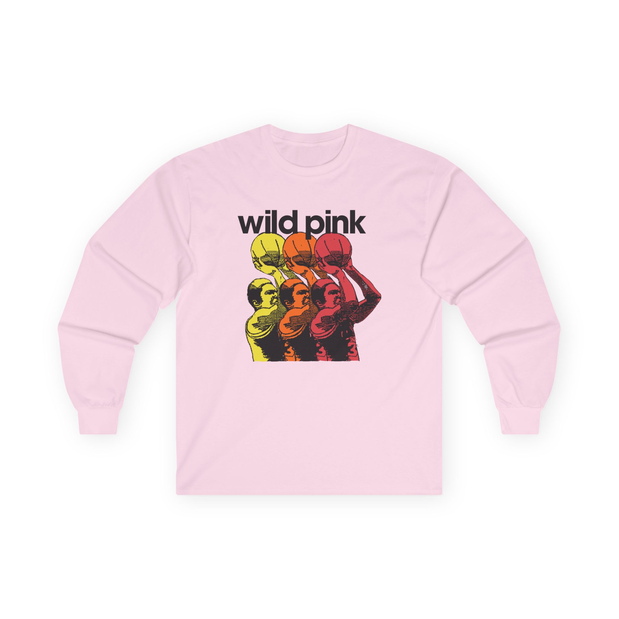 Wild Pink Basketball Unisex Ultra Cotton Long Sleeve Tee