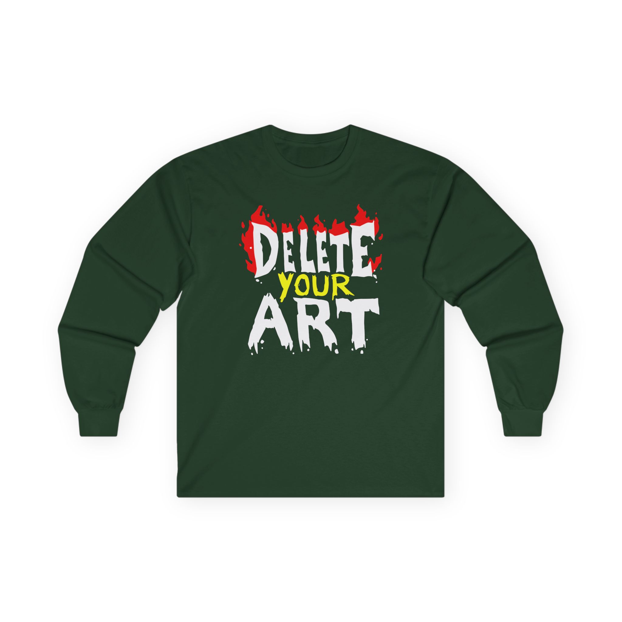 Drawfee Delete Your Art Unisex Ultra Cotton Long Sleeve Tee