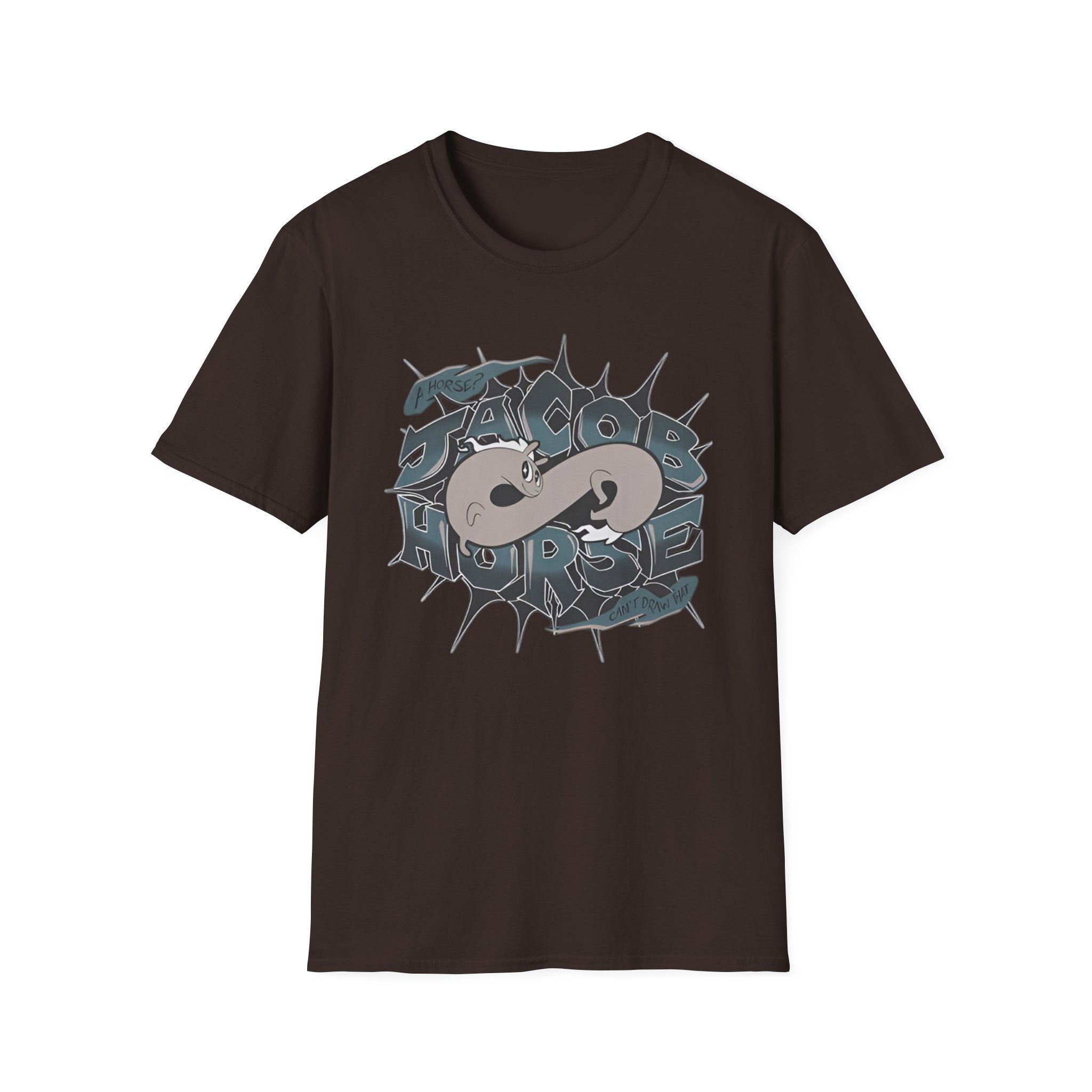Drawfee Jacob Horse Unisex Softstyle T-Shirt