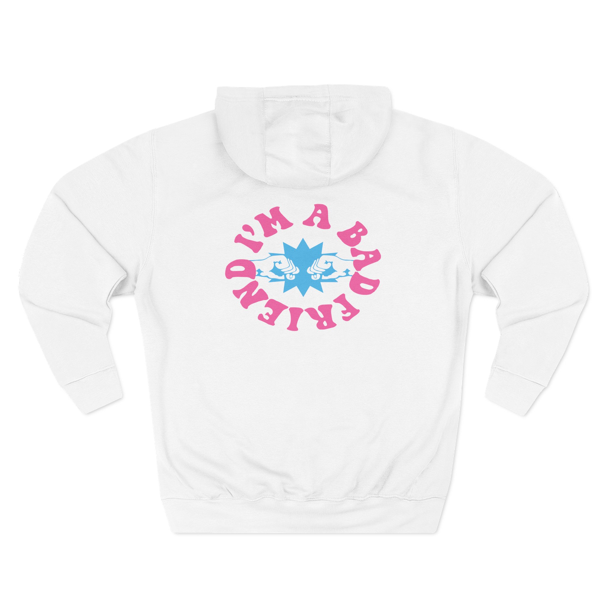 I’m a Bad Friends Tie-dye Three-Panel Fleece Hoodie