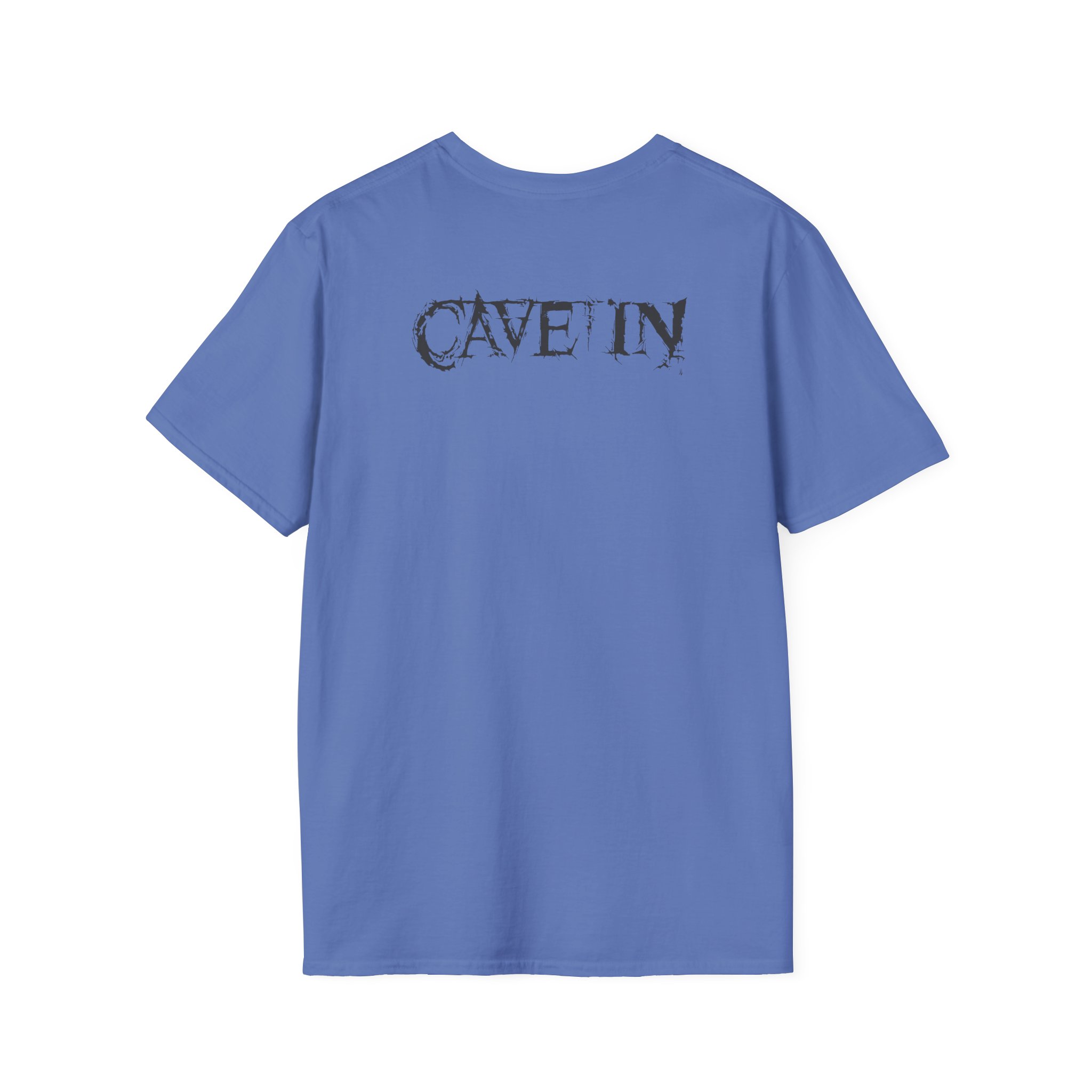 Cave in Satellite: Blackened Unisex Softstyle T-Shirt