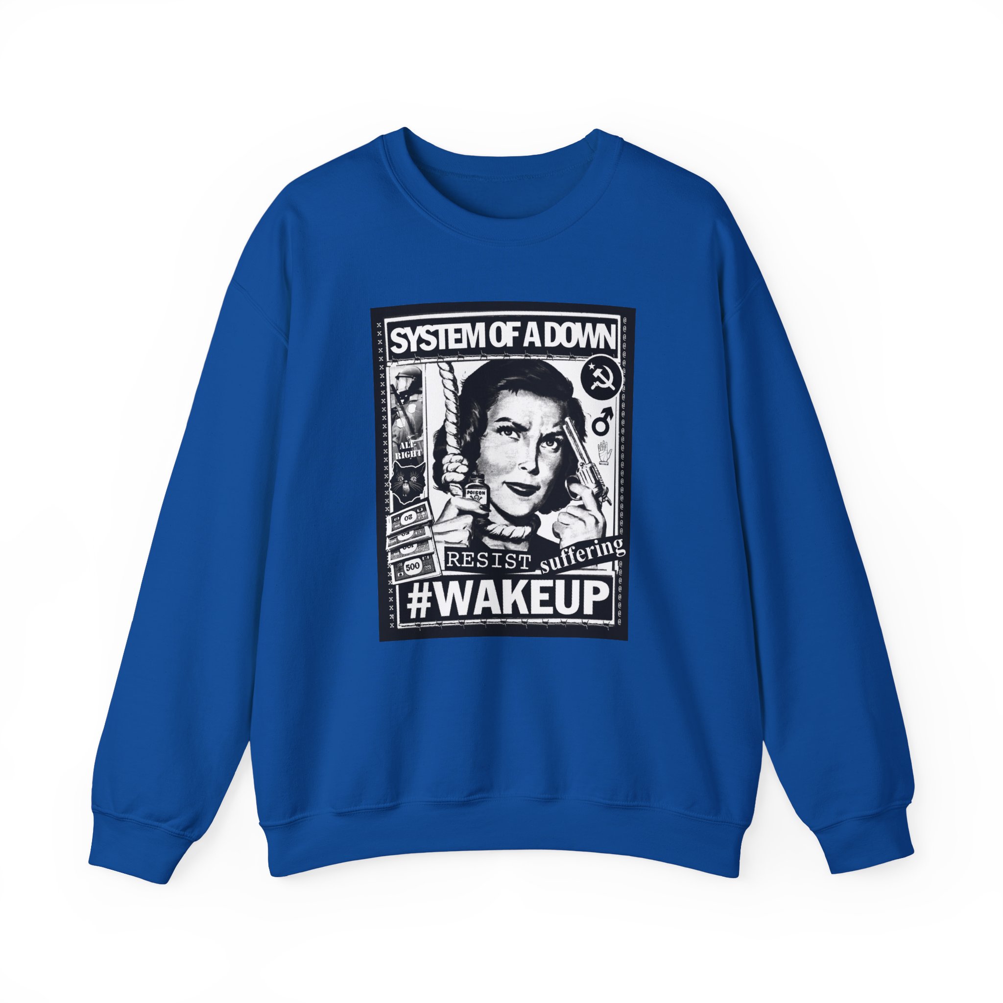 System of a Down Awake Distressed Unisex Heavy Blendâ„¢ Crewneck Sweatshirt