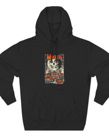 Misfits Fiendish Halloween by Mike Sutfin Three-Panel Fleece Hoodie