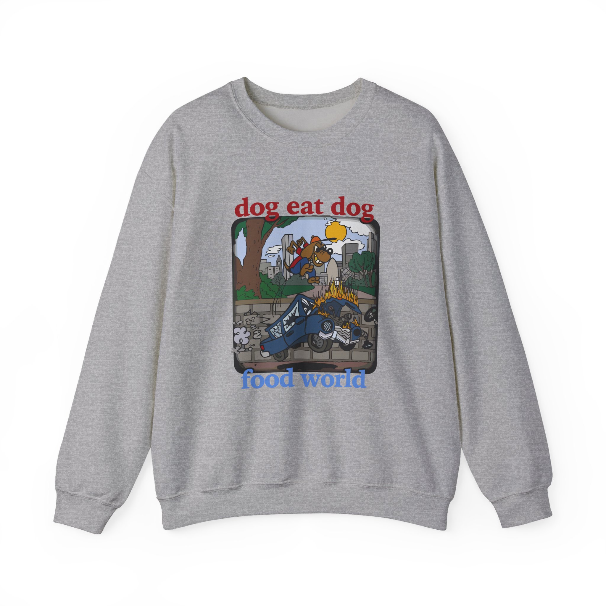 Niko B Cartoon Dog Unisex Heavy Blend Crewneck Sweatshirt