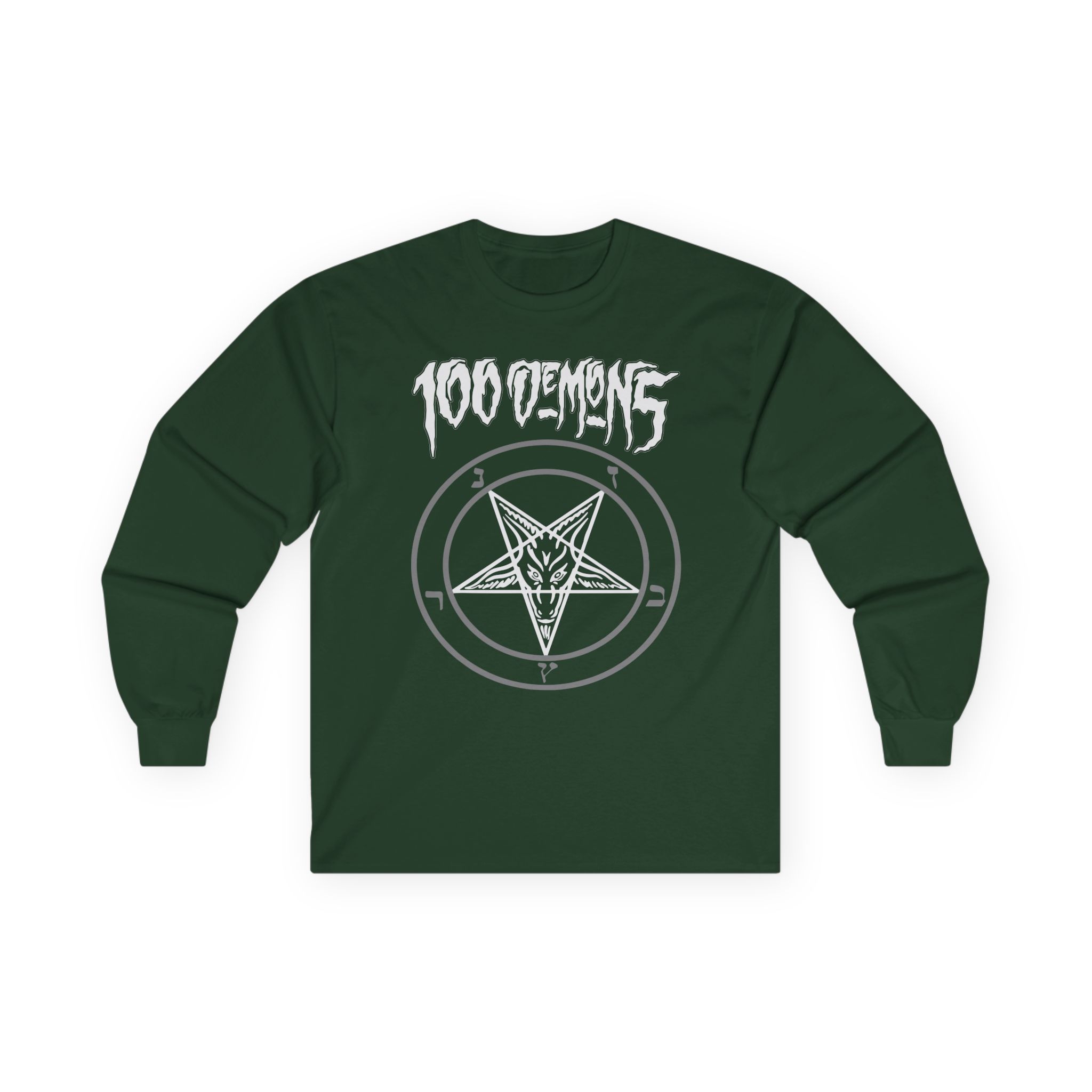 100 Demons Pentagram Unisex Ultra Cotton Long Sleeve Tee