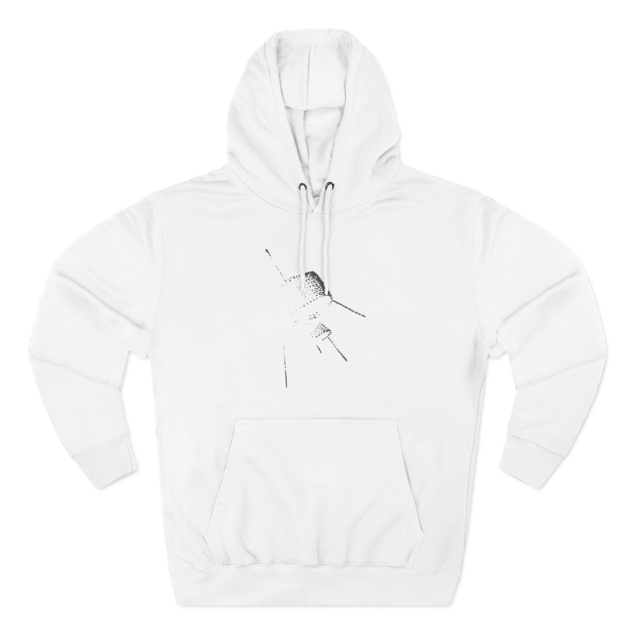 Cave in Satellite: Blackened Three-Panel Fleece Hoodie