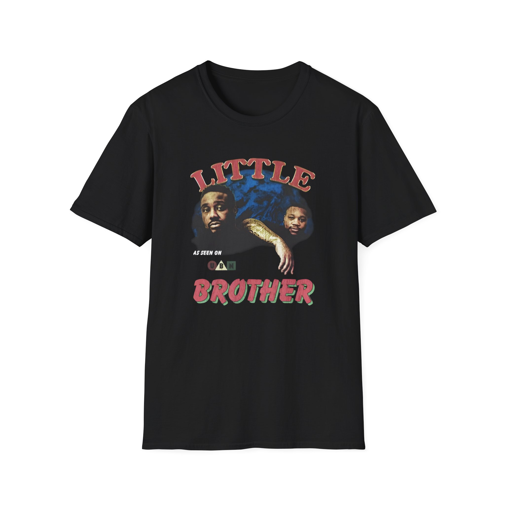 Little Brother Vintage Photo Unisex Softstyle T-Shirt