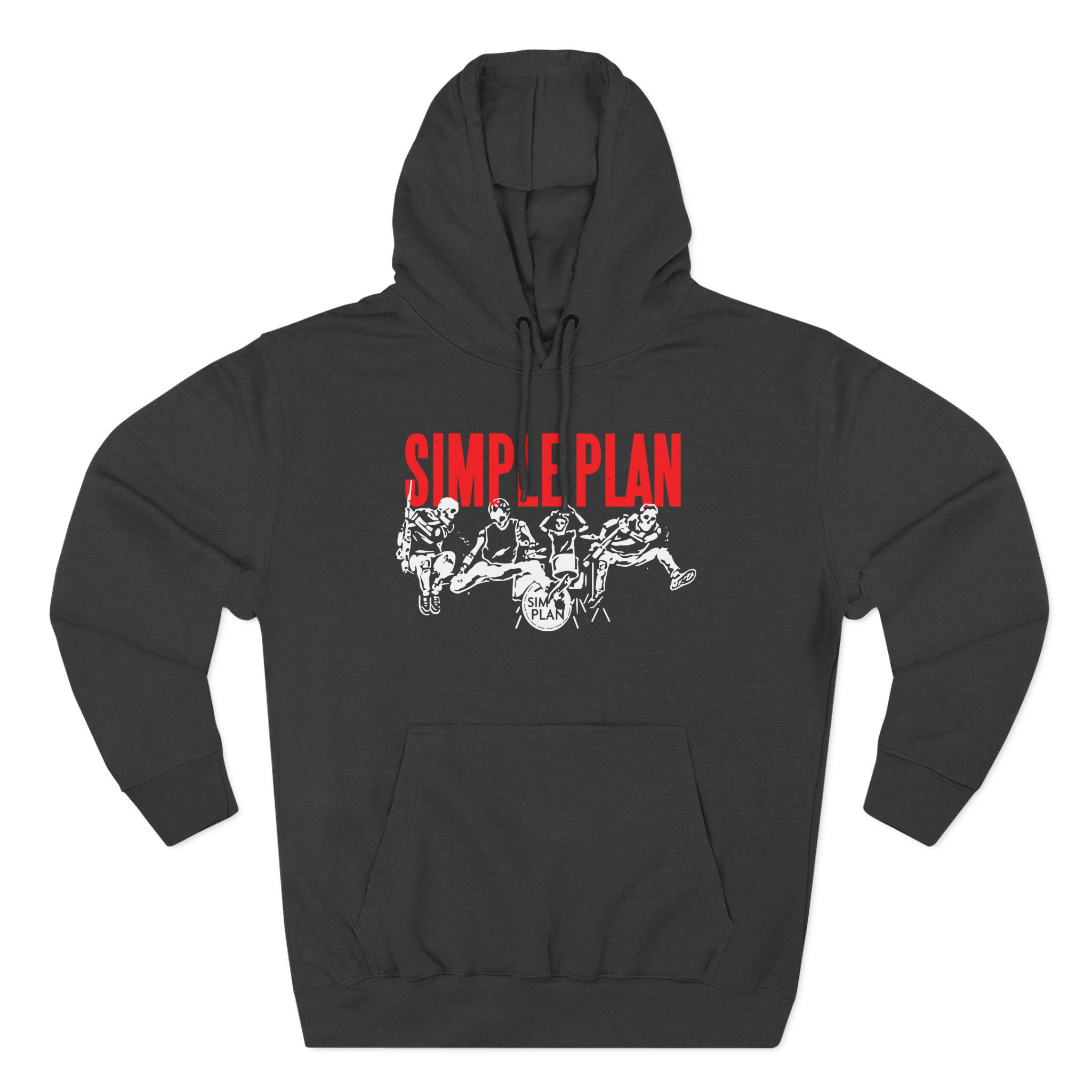 Simple Plan Live Skeleton Three-Panel Fleece Hoodie