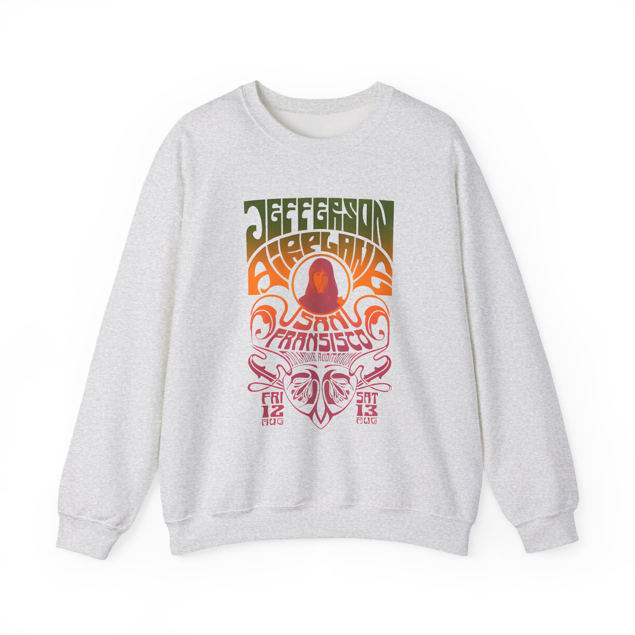 Jefferson Airplane Psychedelic Unisex Heavy Blendâ„¢ Crewneck Sweatshirt