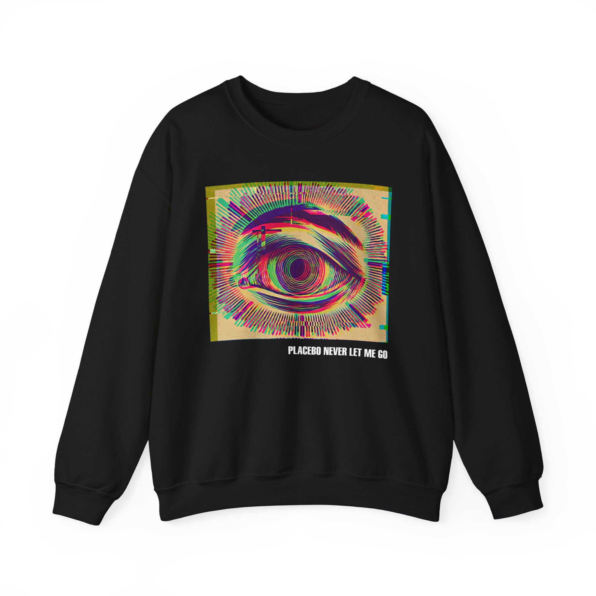 Placebo Glitch Eye Unisex Heavy Blendâ„¢ Crewneck Sweatshirt
