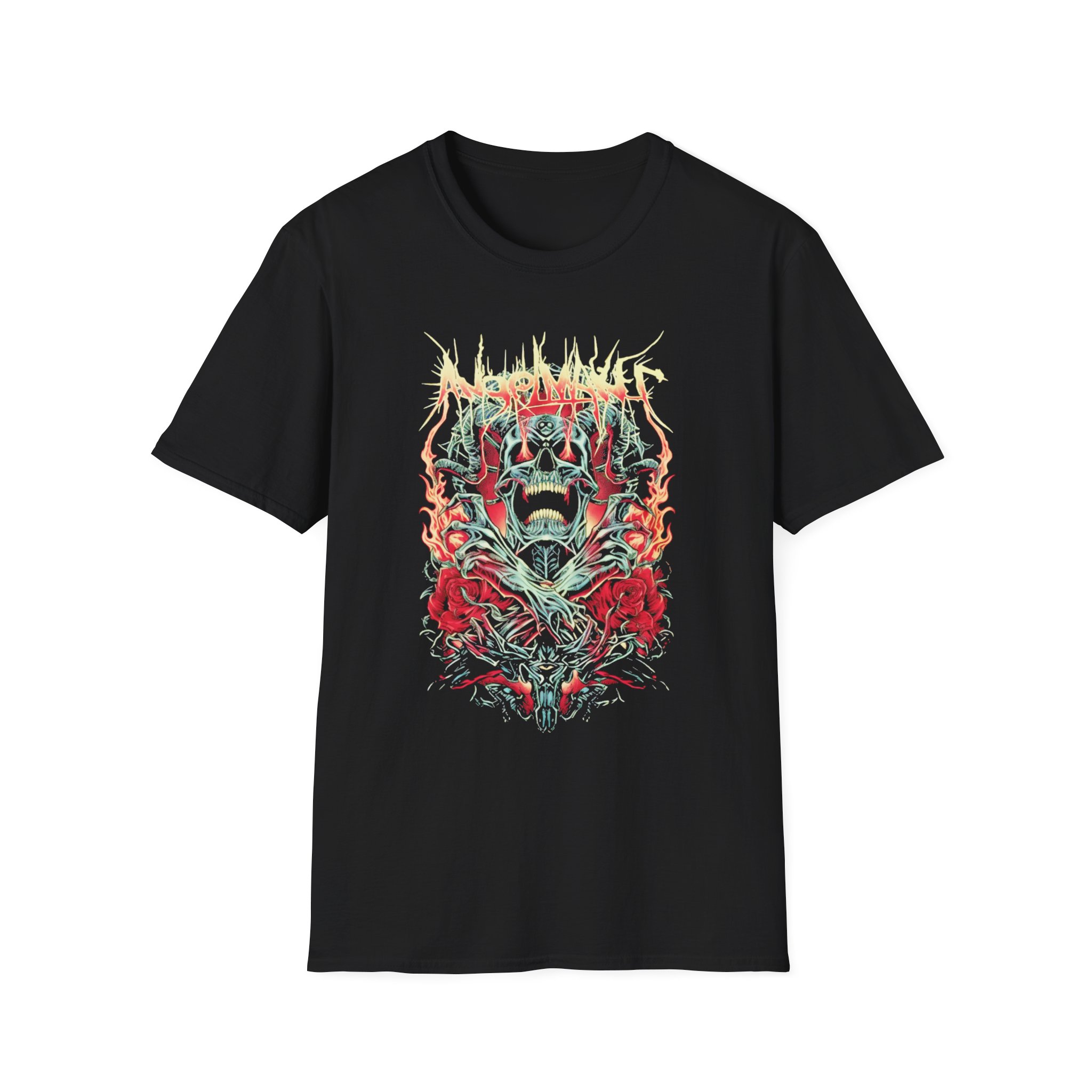 Angelmaker Demon Roses Unisex Softstyle T-Shirt
