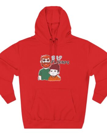 Bad Friends Hairy Three-Panel Fleece Hoodie