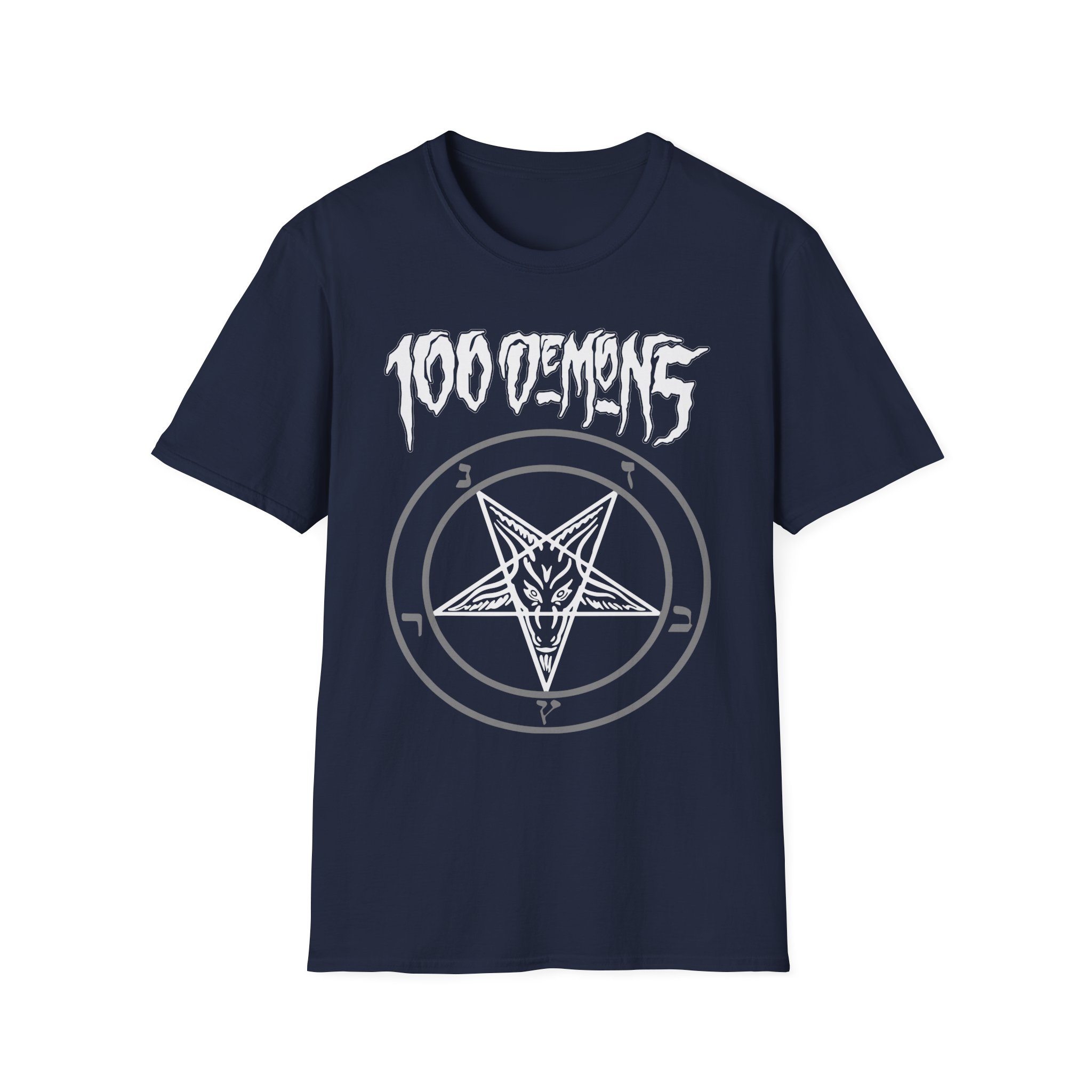 100 Demons Pentagram Unisex Softstyle T-Shirt