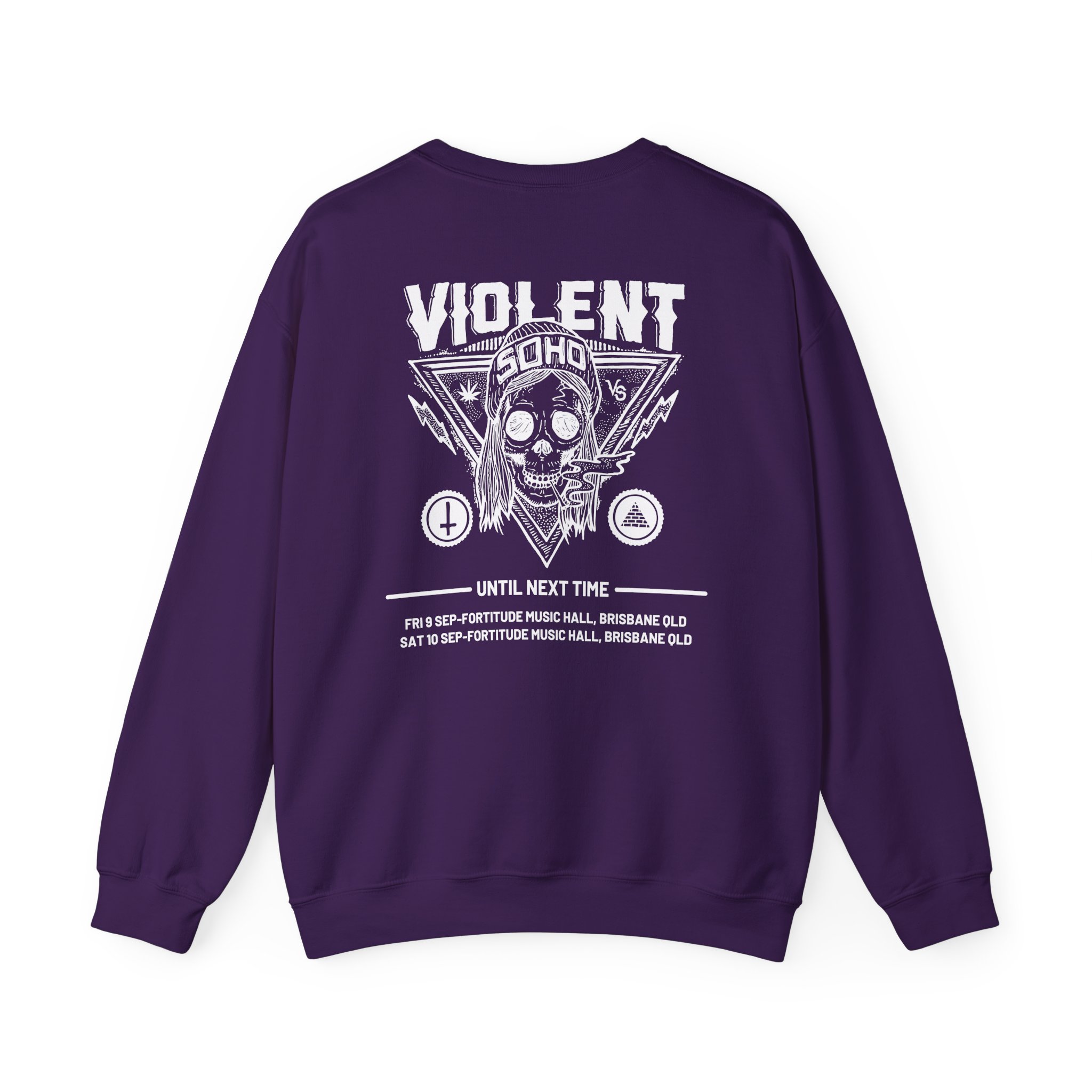 Violent Soho Until Next Time Blazin' Skull Unisex Heavy Blendâ„¢ Crewneck Sweatshirt