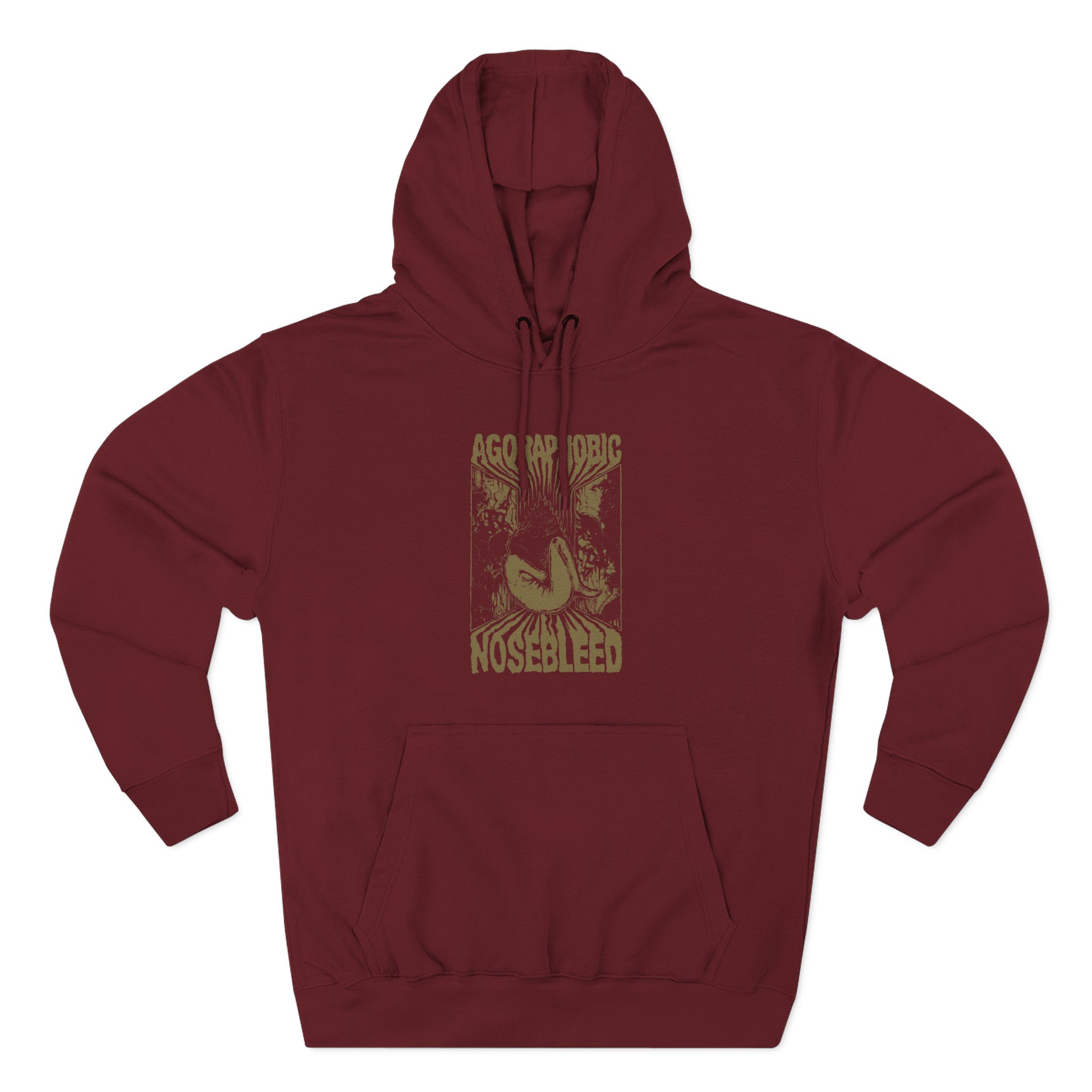 Agoraphobic Nosebleed Gnaw Three-Panel Fleece Hoodie
