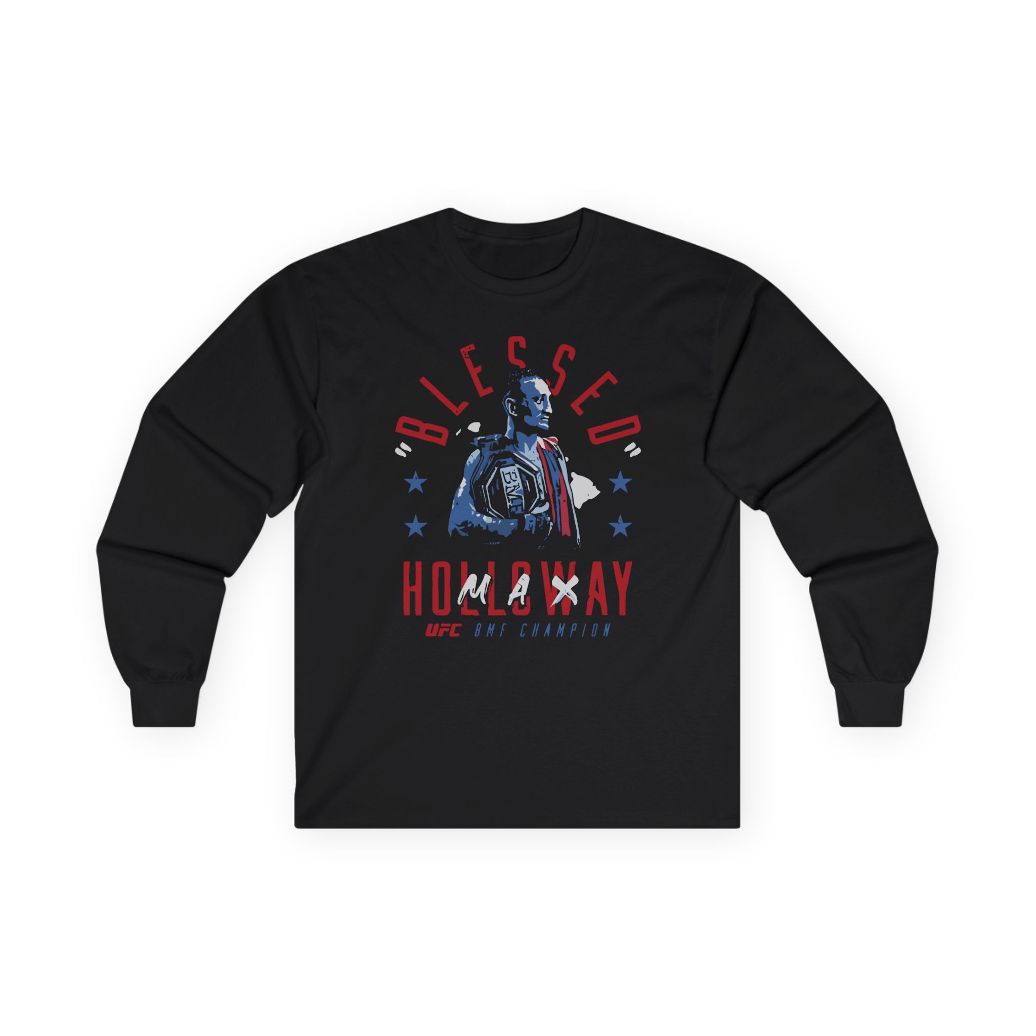 Max Holloway Blessed Bmf Champion Unisex Ultra Cotton Long Sleeve Tee