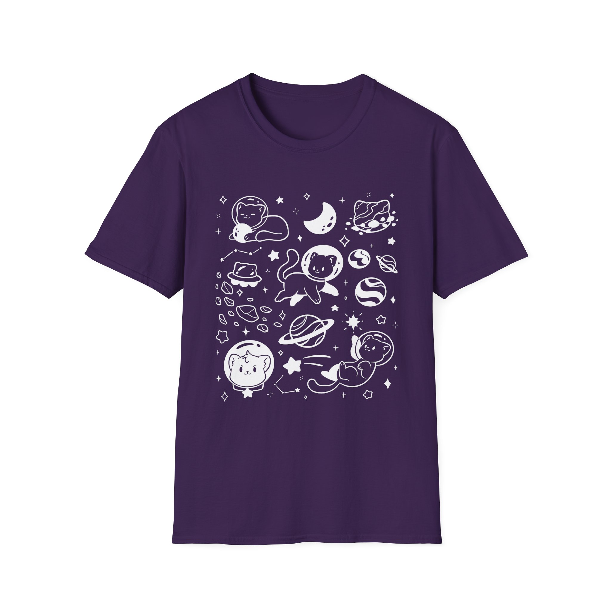 Shubble Space Cats Unisex Softstyle T-Shirt