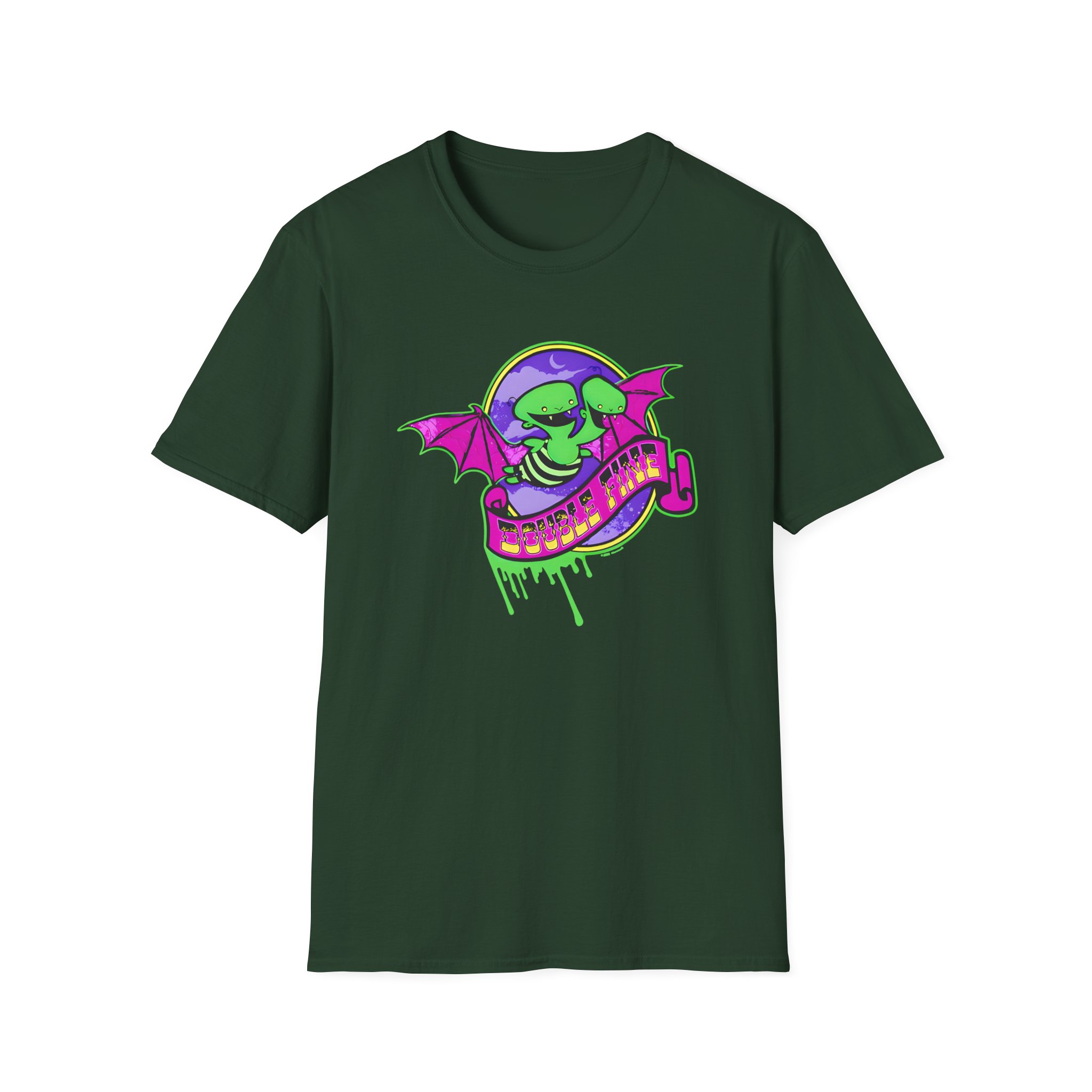 Double Fine Halloween Unisex Softstyle T-Shirt