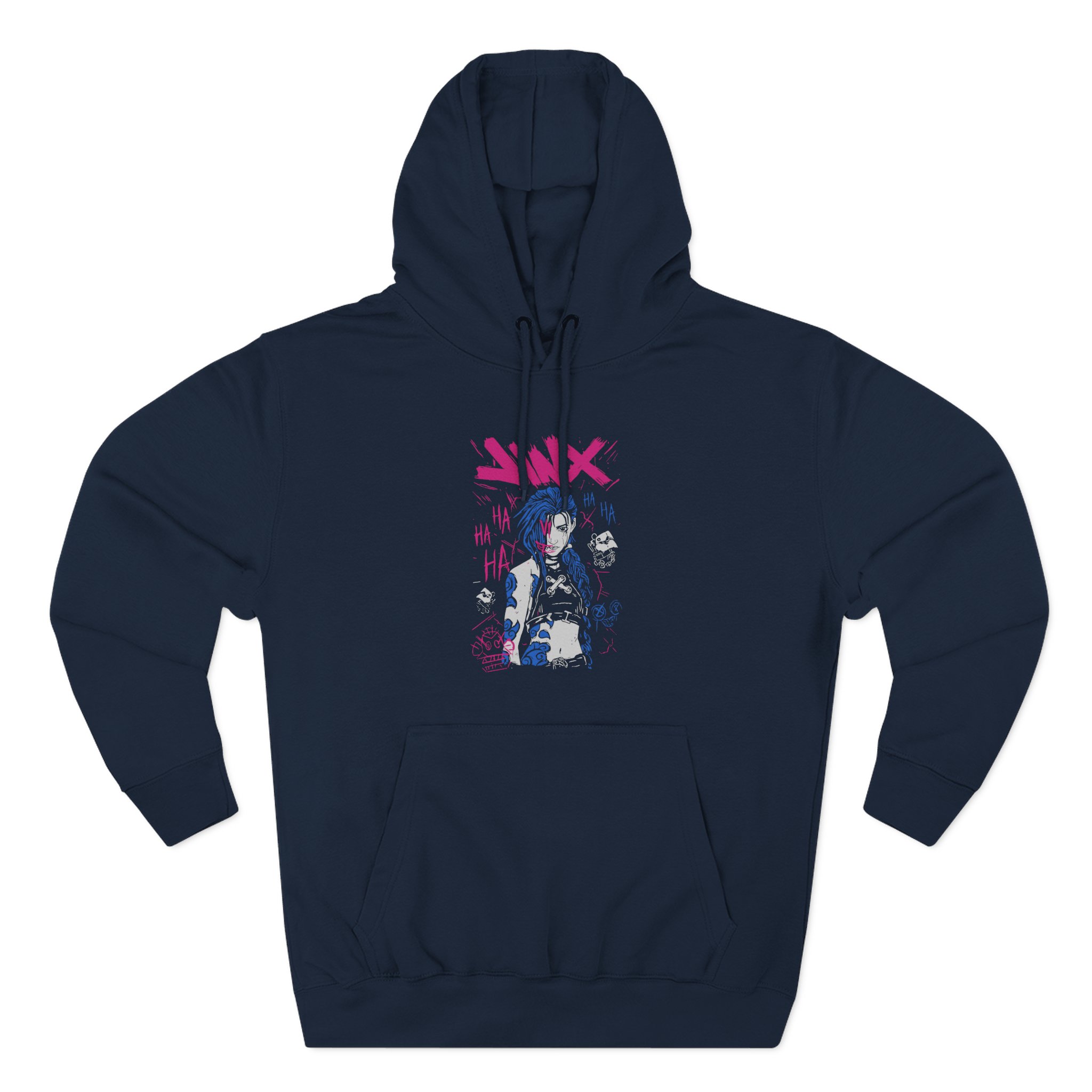Jinx Arcane Art Three-Panel Fleece Hoodie
