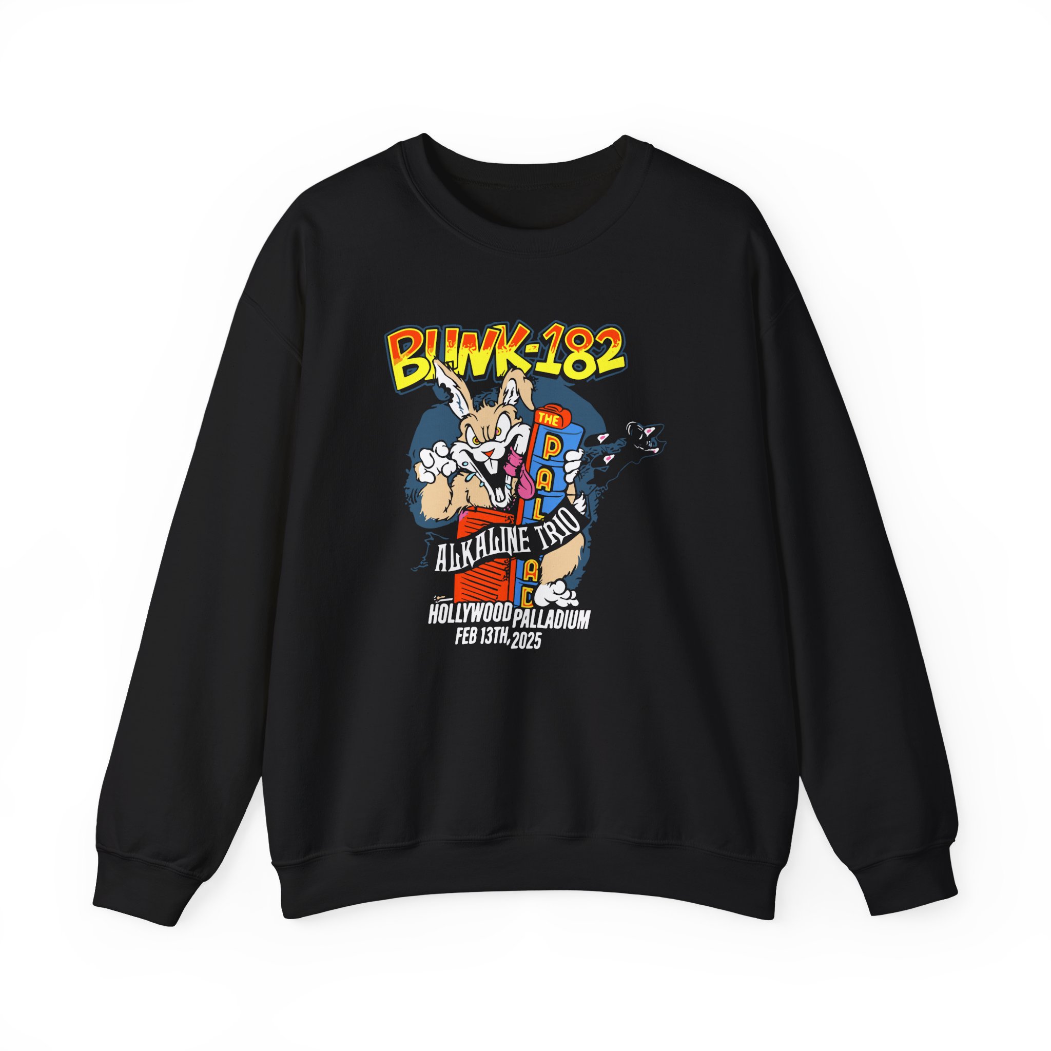 Blink 182 La Fire Aid Unisex Heavy Blendâ„¢ Crewneck Sweatshirt