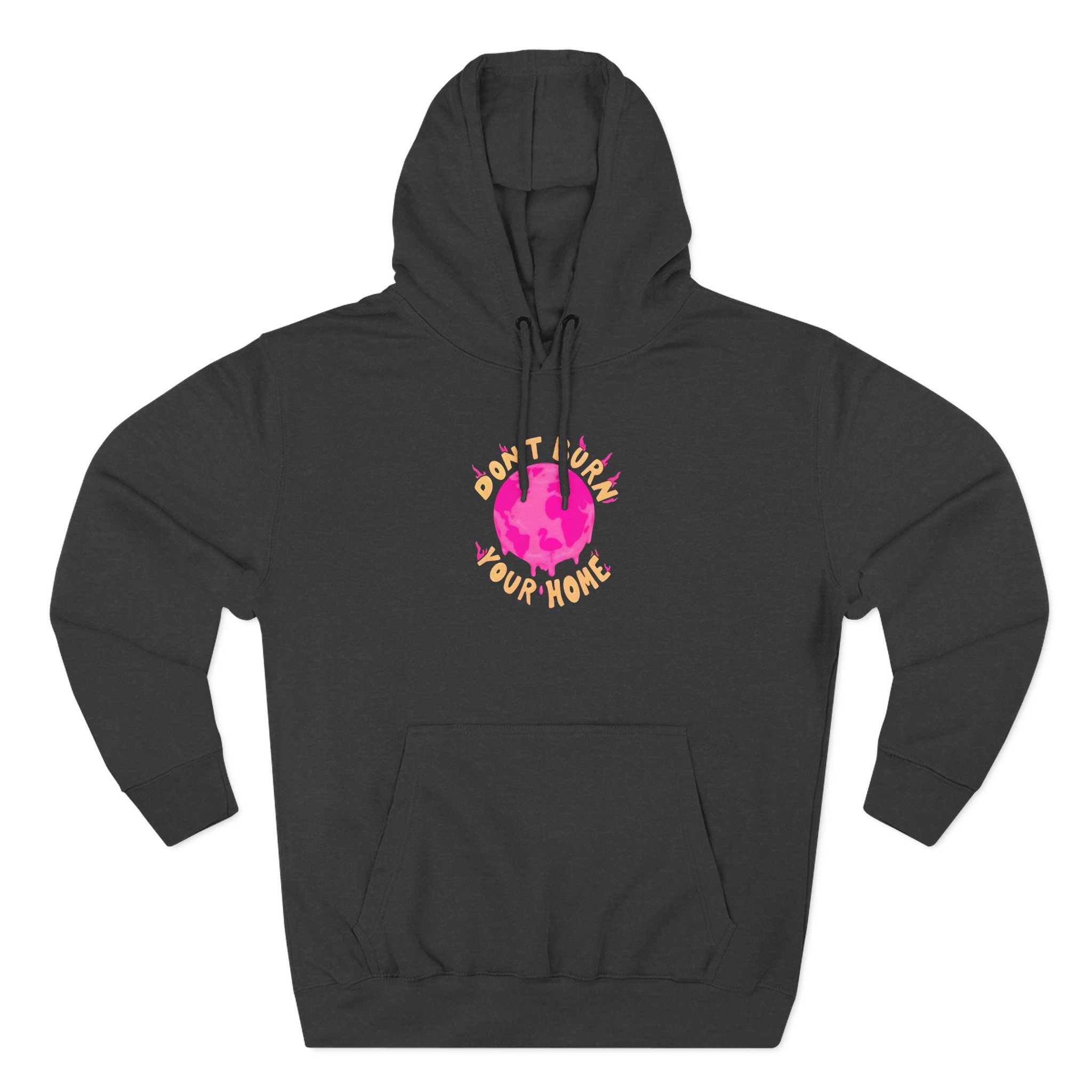 Flamingo Three-Panel Fleece Hoodie