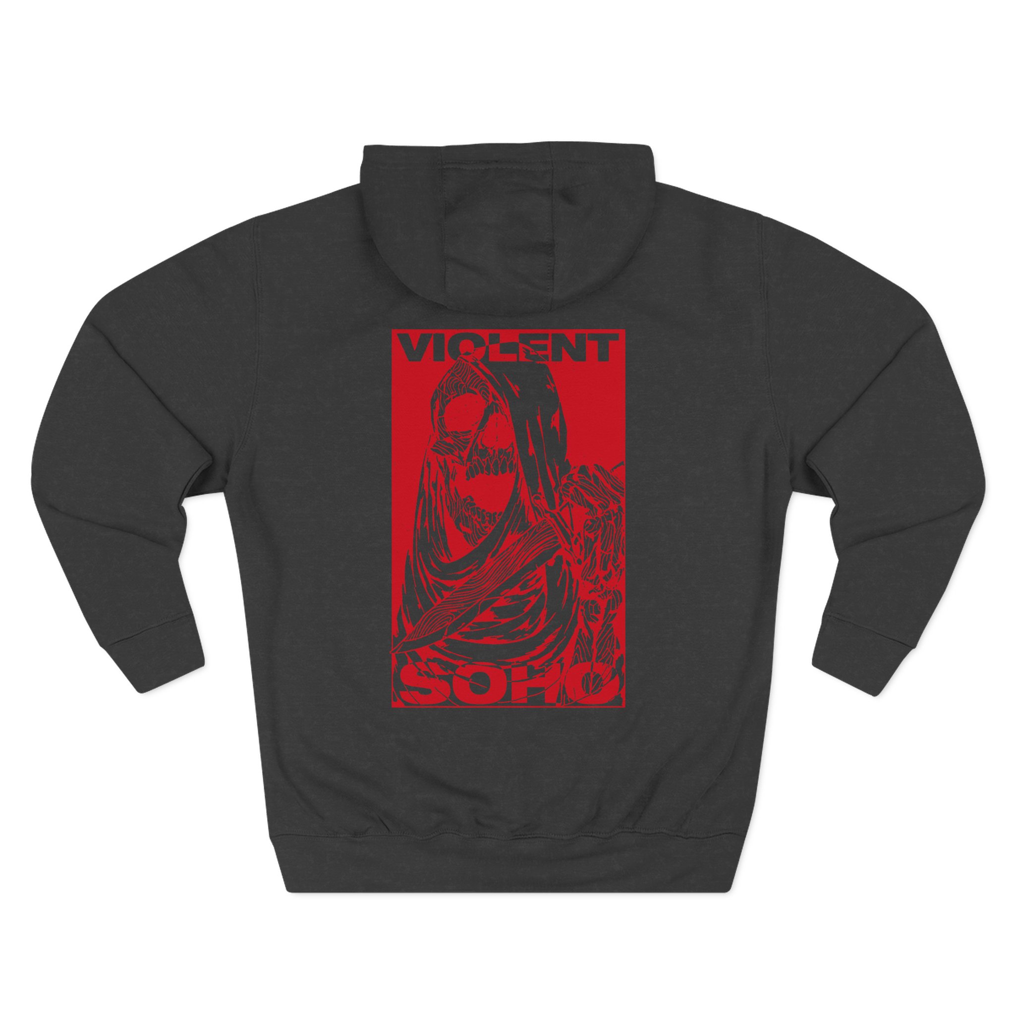 Violent Soho Skull Three-Panel Fleece Hoodie