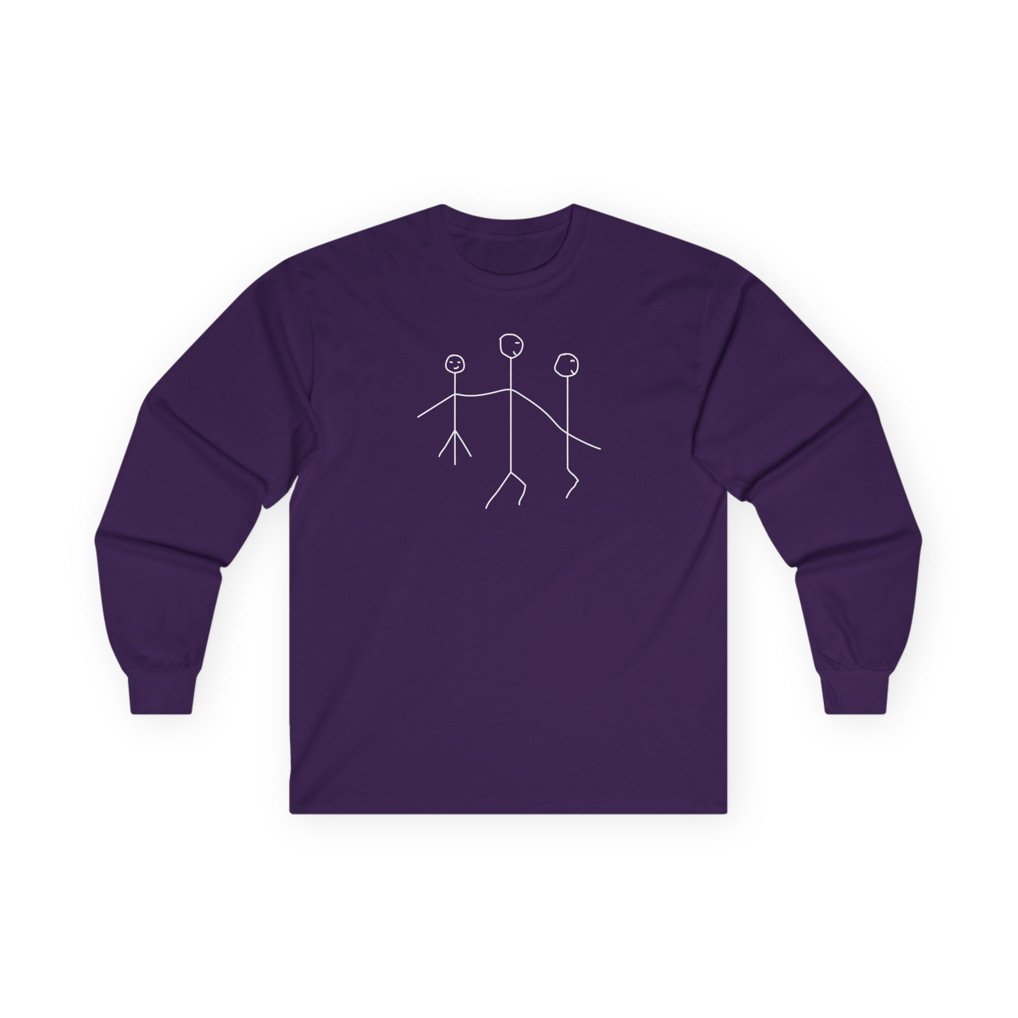 Leith Ross Stick Figures Unisex Ultra Cotton Long Sleeve Tee
