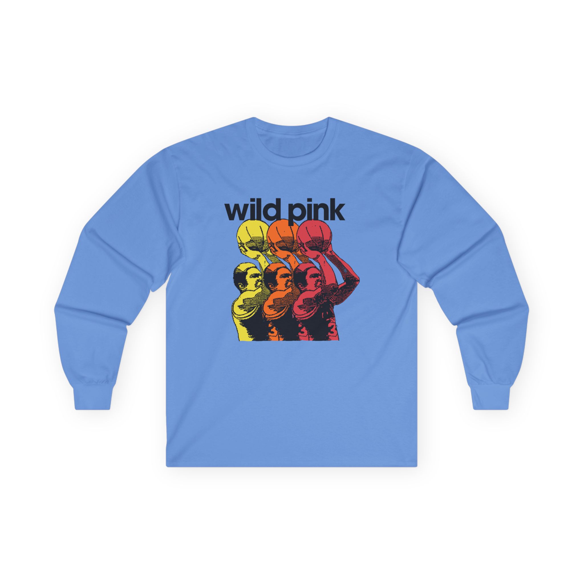 Wild Pink Basketball Unisex Ultra Cotton Long Sleeve Tee