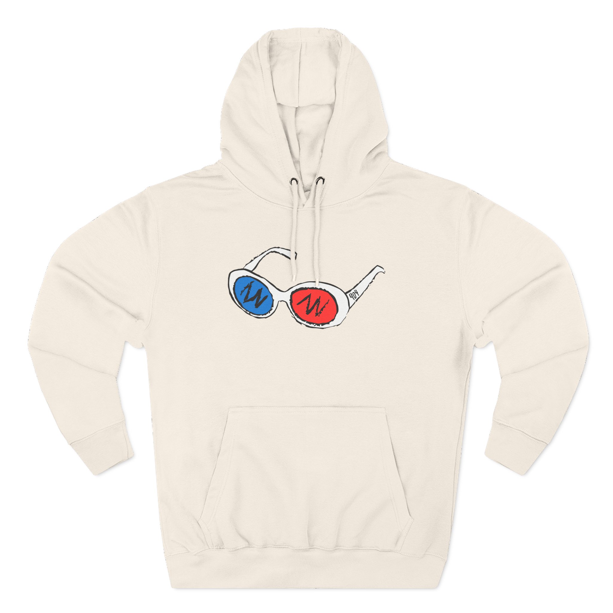 Georgenotfound 3d Goggles Three-Panel Fleece Hoodie