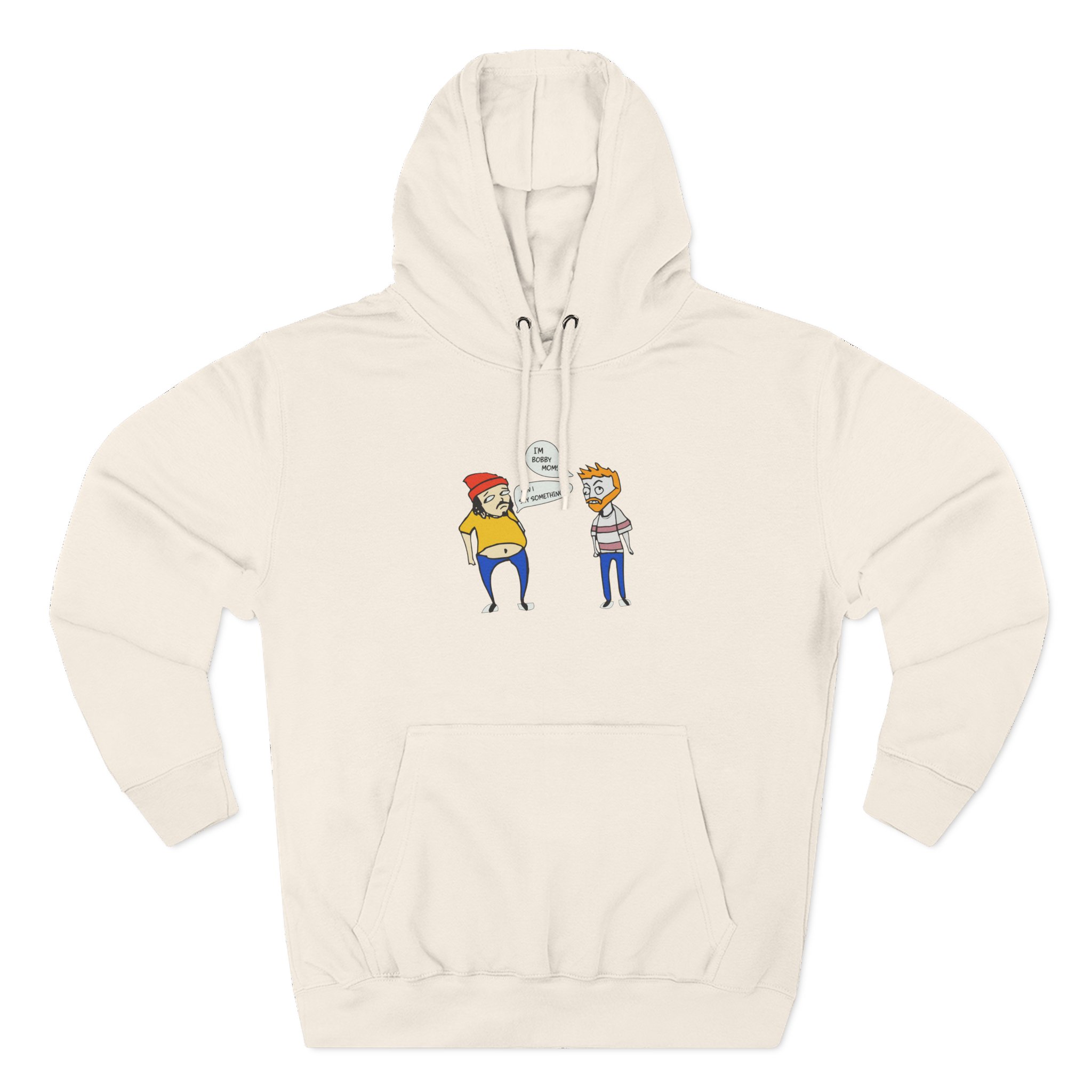 Bad Friends Embroidered Three-Panel Fleece Hoodie