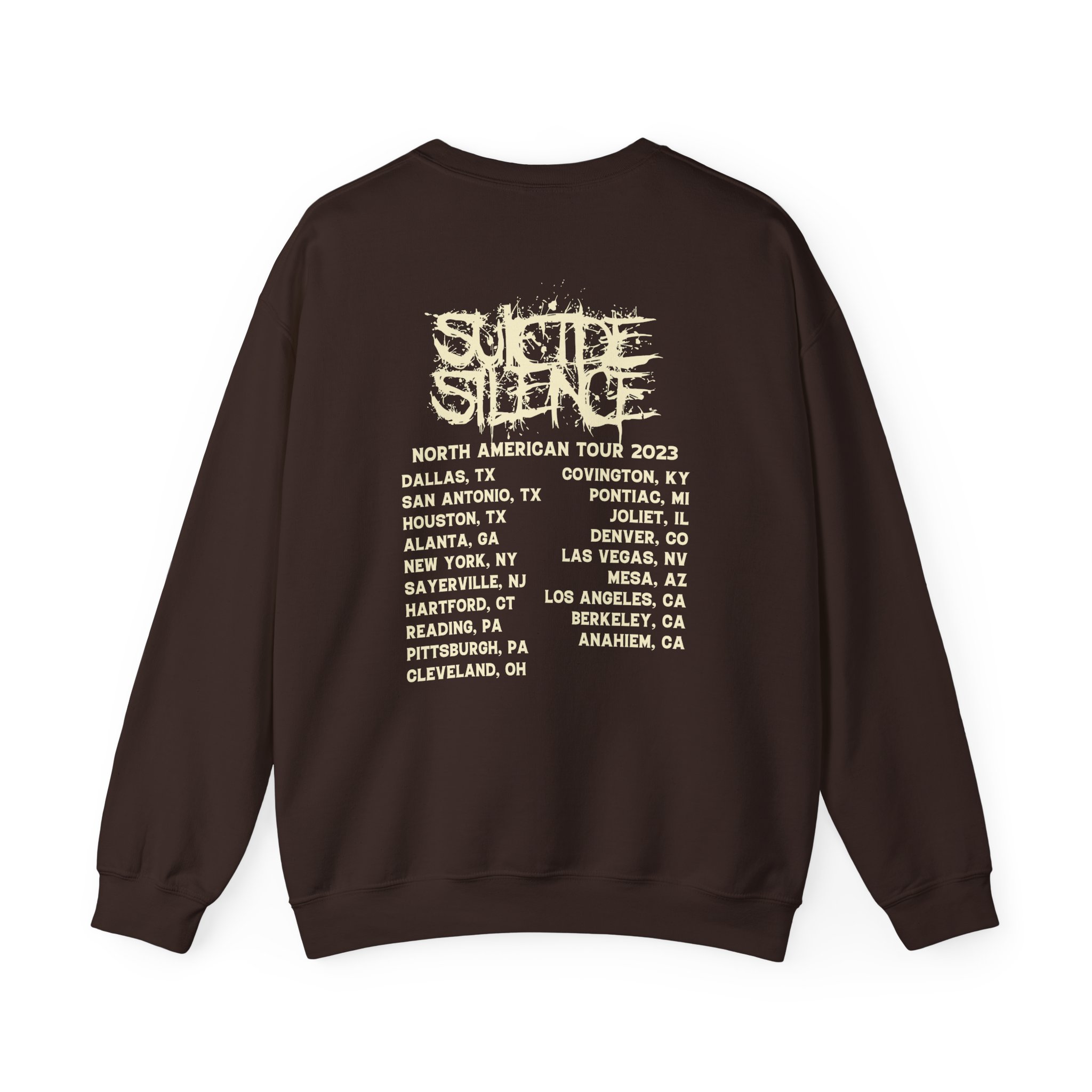 Suicide Silence Rymd Cover Tour 2023 Unisex Heavy Blendâ„¢ Crewneck Sweatshirt