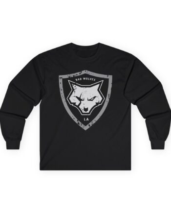 Bad Wolves Distressed Shield Unisex Ultra Cotton Long Sleeve Tee