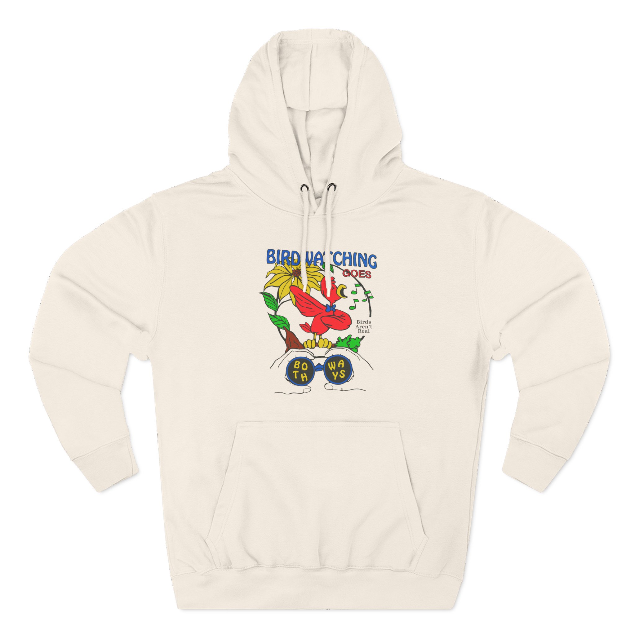 Birds Arent Real Three-Panel Fleece Hoodie