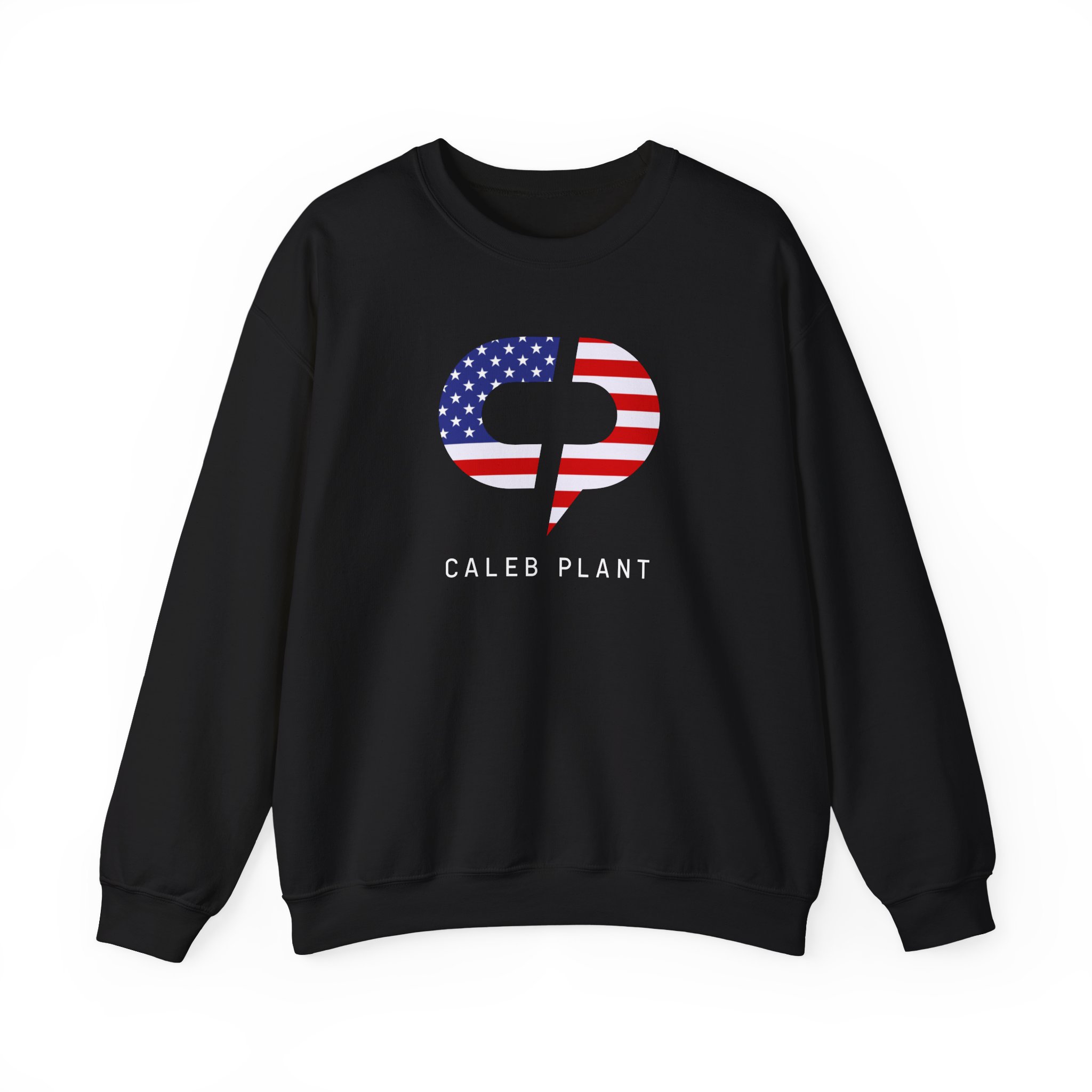 Caleb Plant Red, White and Blue Unisex Heavy Blendâ„¢ Crewneck Sweatshirt