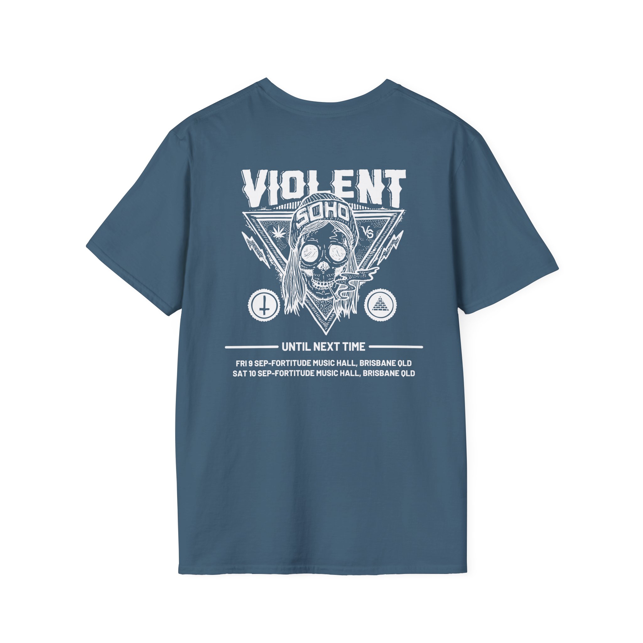 Violent Soho Until Next Time Blazin' Skull Unisex Softstyle T-Shirt