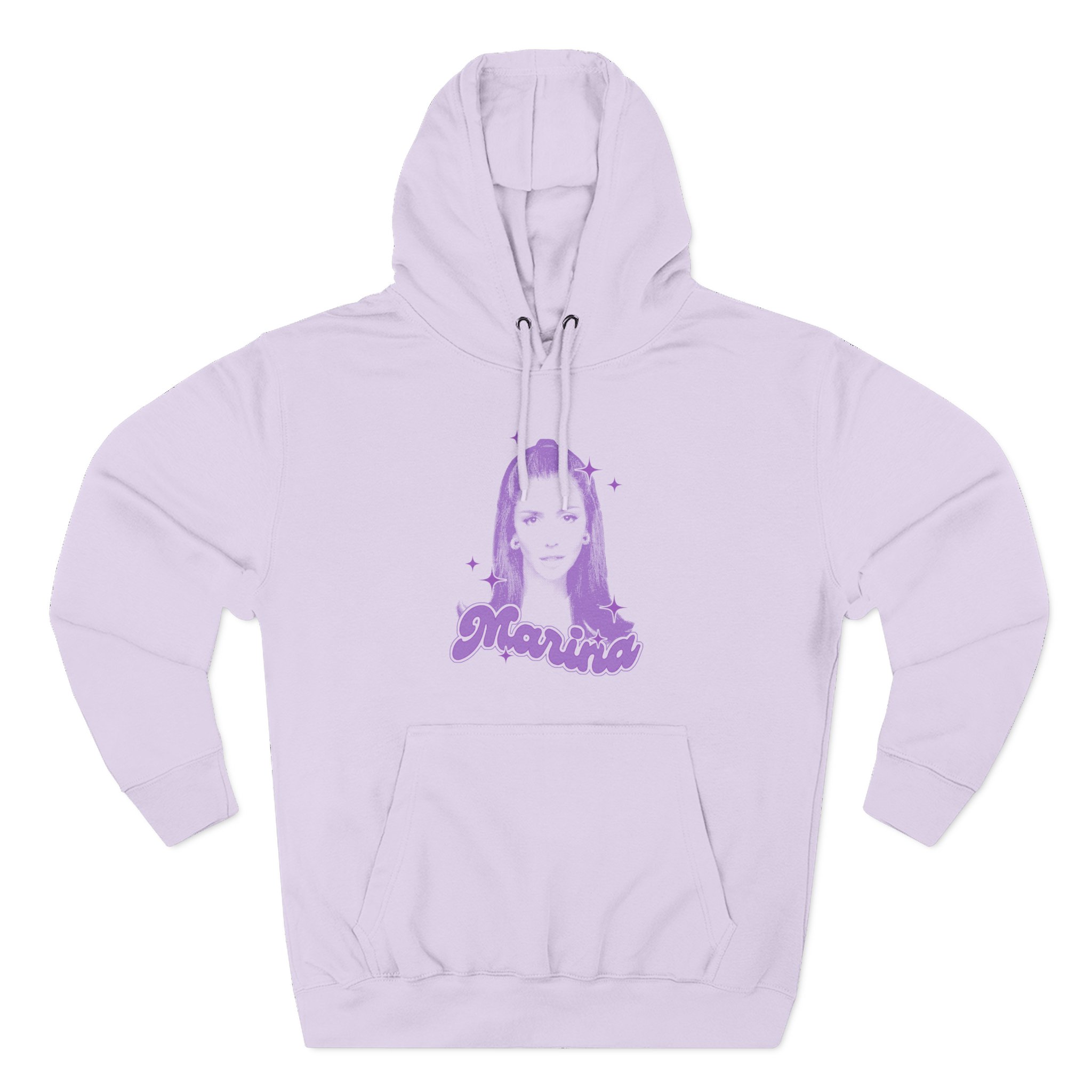 Marina Sparkles Three-Panel Fleece Hoodie