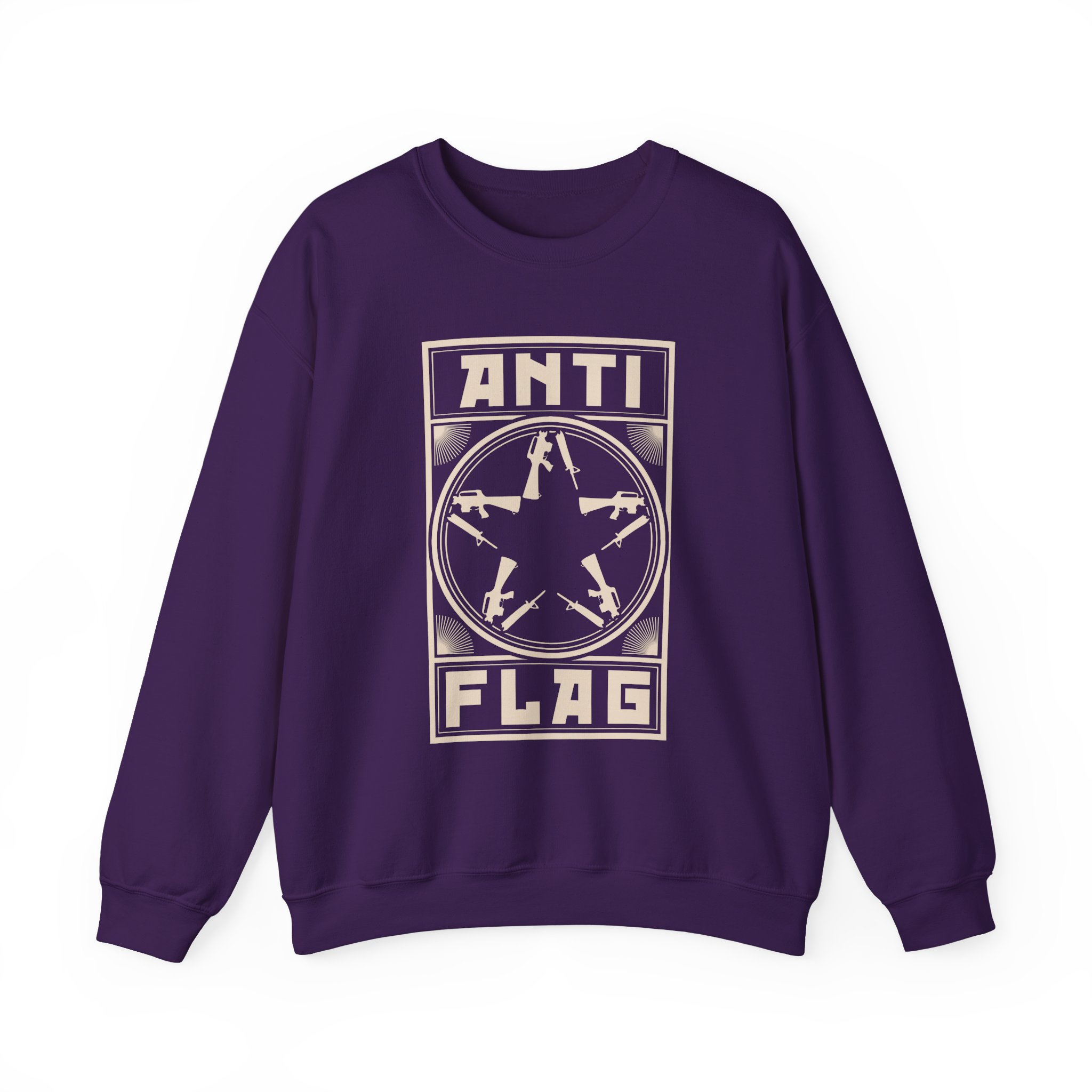 Anti Flag Comrade Gunstar Unisex Heavy Blendâ„¢ Crewneck Sweatshirt
