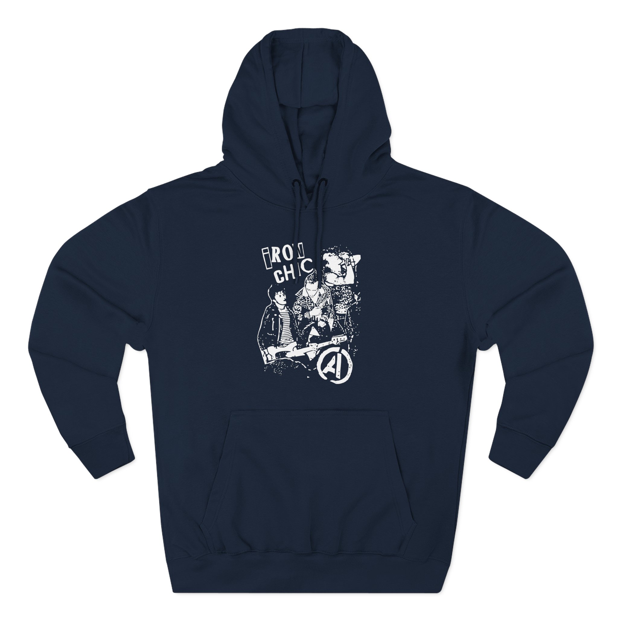 Iron Chic Three-Panel Fleece Hoodie