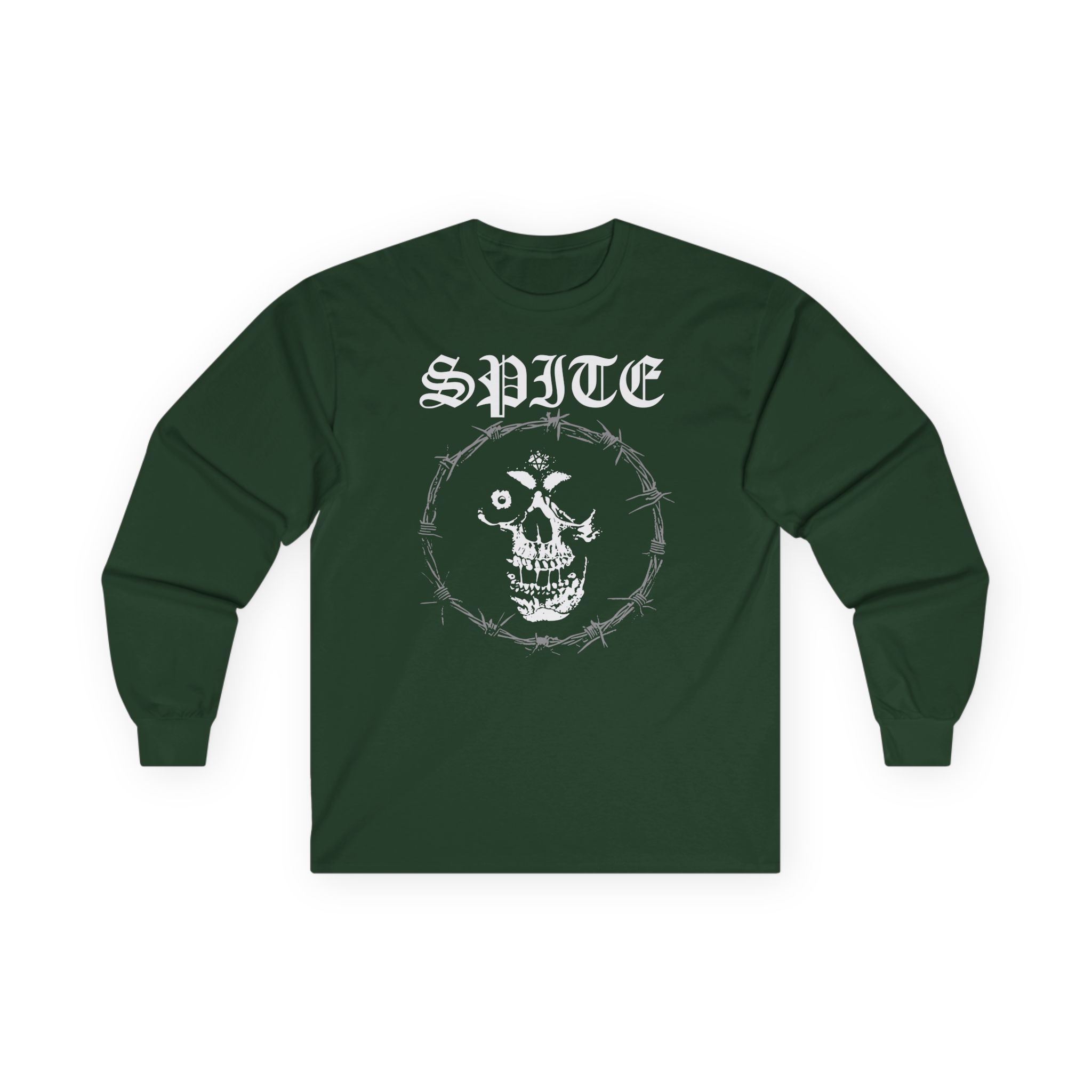 Spite Barbed Skull Unisex Ultra Cotton Long Sleeve Tee