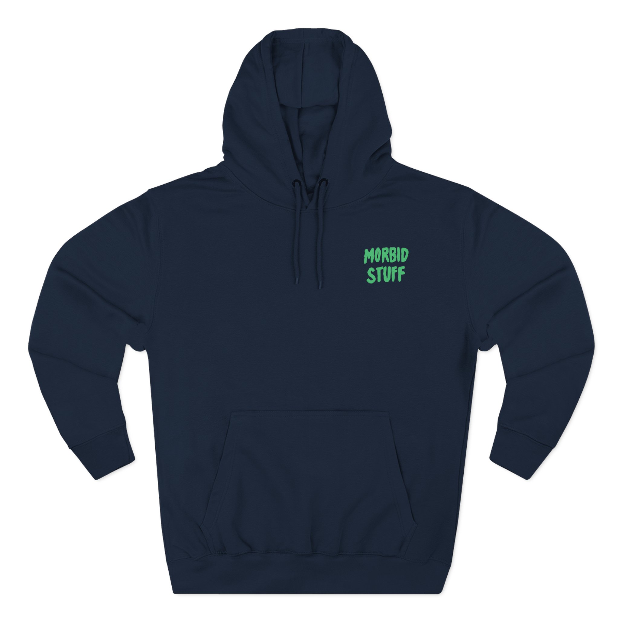 Pup Morbid Stuff Three-Panel Fleece Hoodie