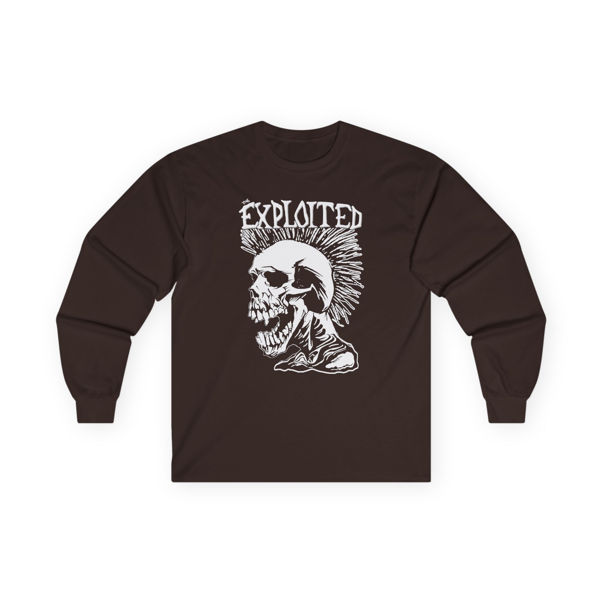 The Exploited Punk Skull Unisex Ultra Cotton Long Sleeve Tee