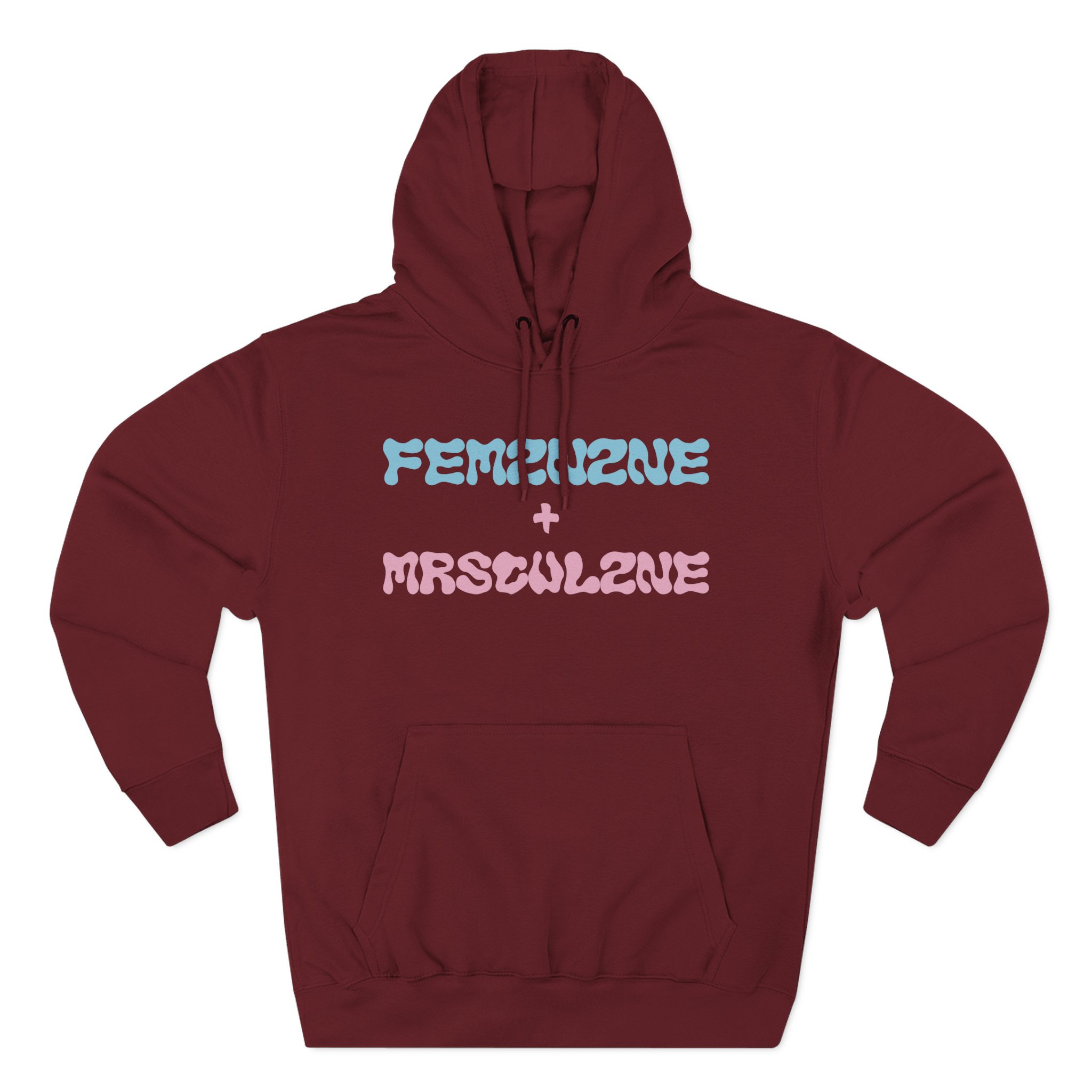 Marina Feminine Masculine Three-Panel Fleece Hoodie