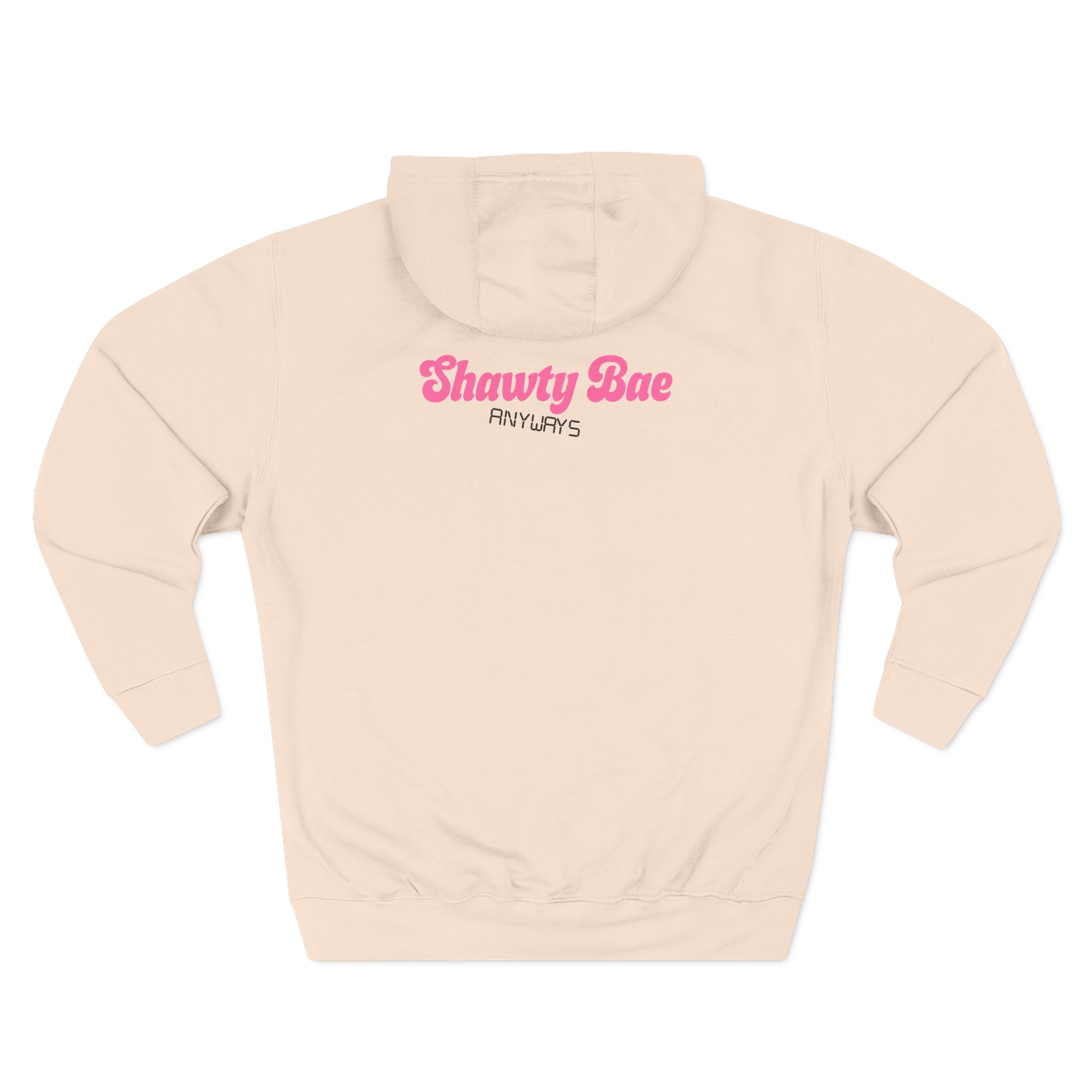 Shawty Bae Shawty Hotline Three-Panel Fleece Hoodie
